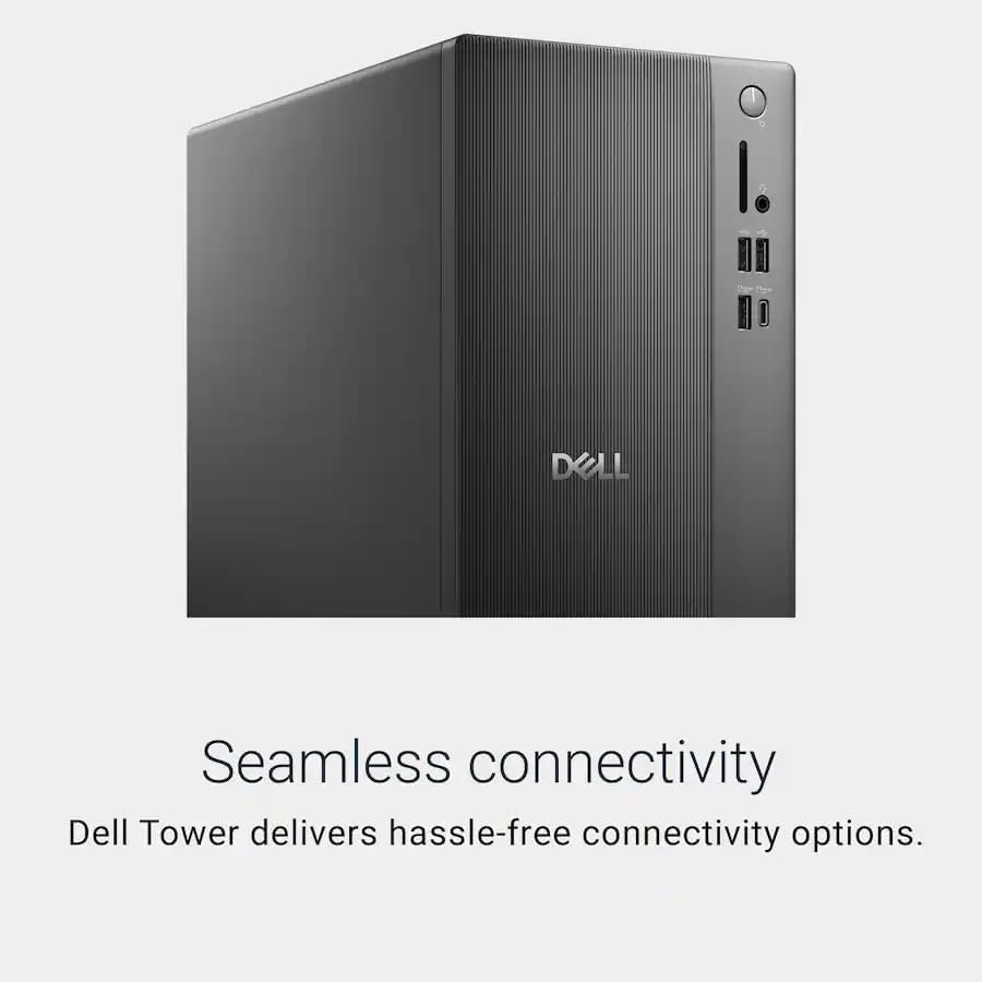 Dell Secure & Productive Business Tower Desktop, Intel 10-Core Ultra 5 225, 16GB DDR5 RAM, 1TB Storage(512GB SSD & 512GB External), HDMI, DP, Wi-Fi 6, RJ45, USB-C, Headset Jack, Windows 11