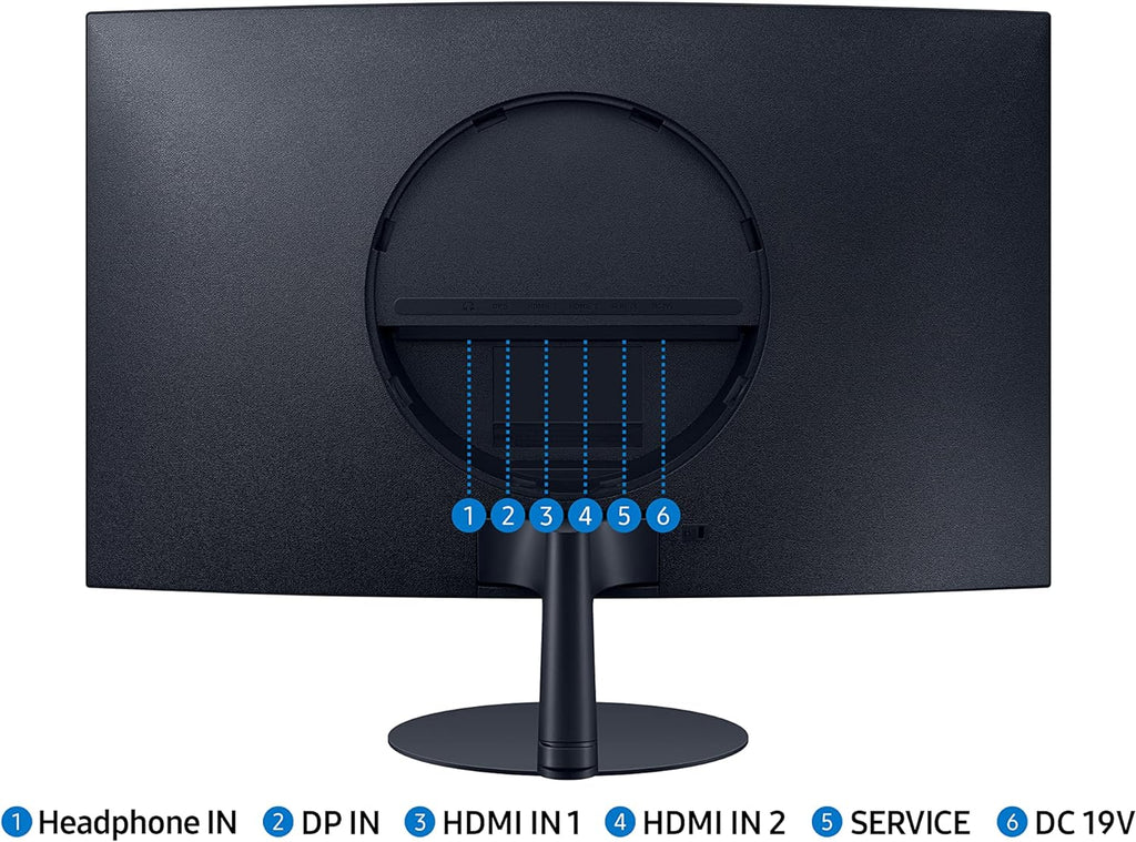 SAMSUNG 32-Inch S39C Series FHD Curved Gaming Monitor, 75Hz, AMD FreeSync, Game Mode, Advanced Eye Comfort, Frameless Display, Built in Speakers, Slim Metal Stand, LS32C392EANXGO, Black