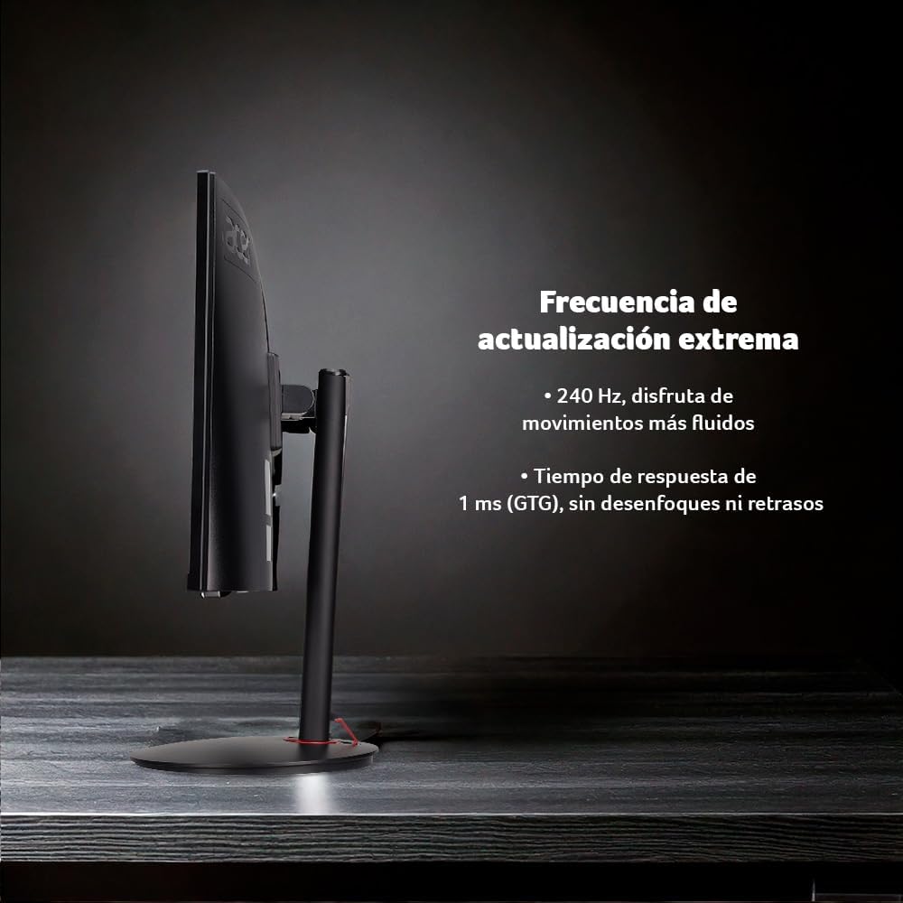 acer Nitro 27" 1500R Curved Full HD PC Gaming Monitor | AMD FreeSync Premium | 240Hz | 1ms VRB | Speakers | HDR10 | ErgoStand | VESA Mounting Compliant | 1 x DP 1.4 & 2 x HDMI 2.0 | XZ270 X2bmiiphx