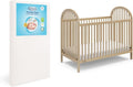 Graco Olivia Convertible Crib and Graco Premium Foam Crib & Toddler Bed Mattress Bundle (Driftwood) – GREENGUARD Gold Certified, Standard Crib Mattress, Baby Crib Converts to Toddler Bed & Daybed
