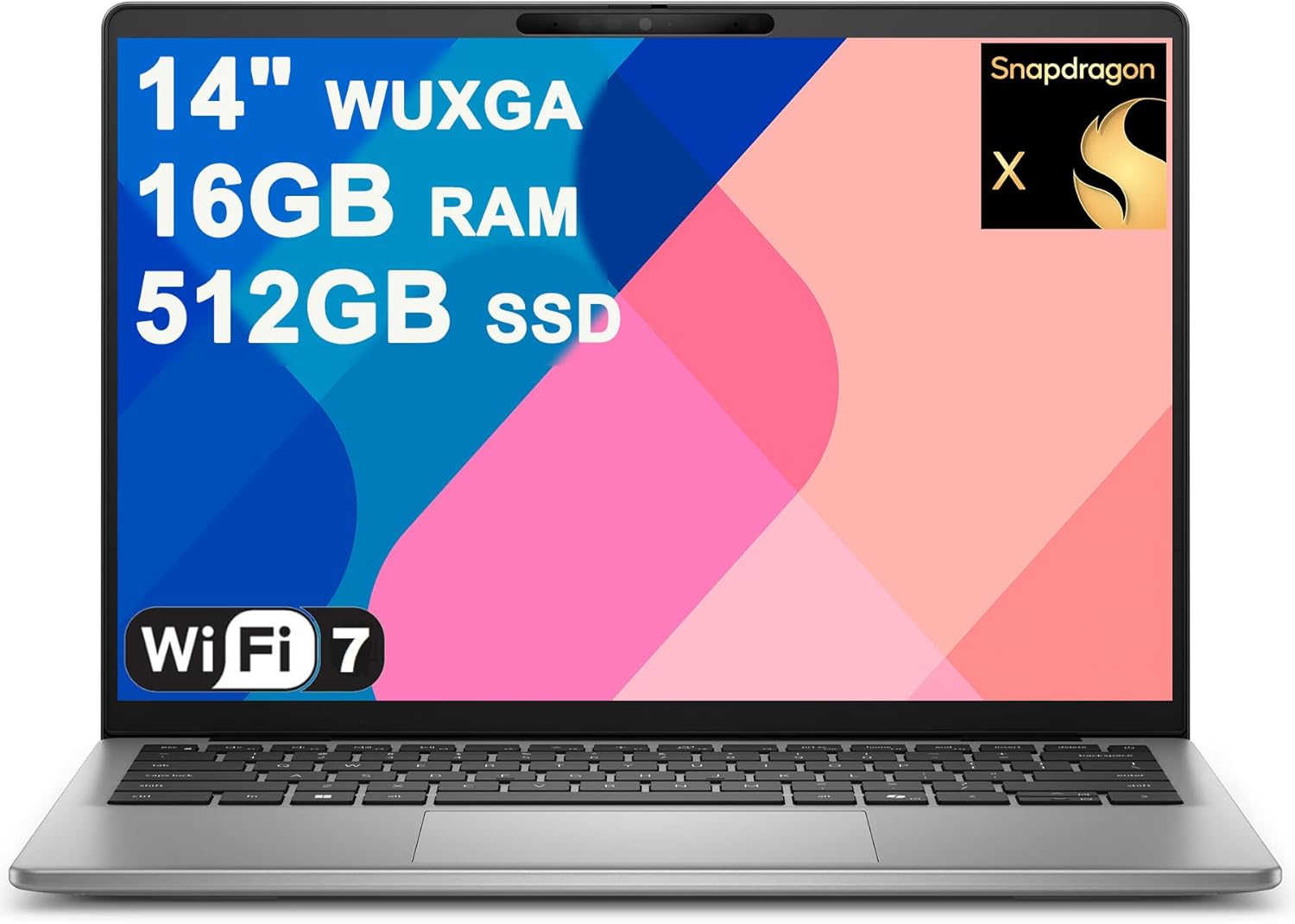 Dell Inspiron 14 5441 Laptop 14" WUXGA IPS Qualcomm 8-core Snapdragon X Up to 45 NPU Tops (Beats i7-1355U) 16GB DDR5 512GB SSD WiFi7 for Creator Business Professional Work Win11