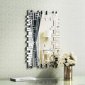 KOHROS Large Decorative Rectangle Mirror for Wall Decor Art Grecian Venetian Mirror (Silver-A, 36" L x 24" W)