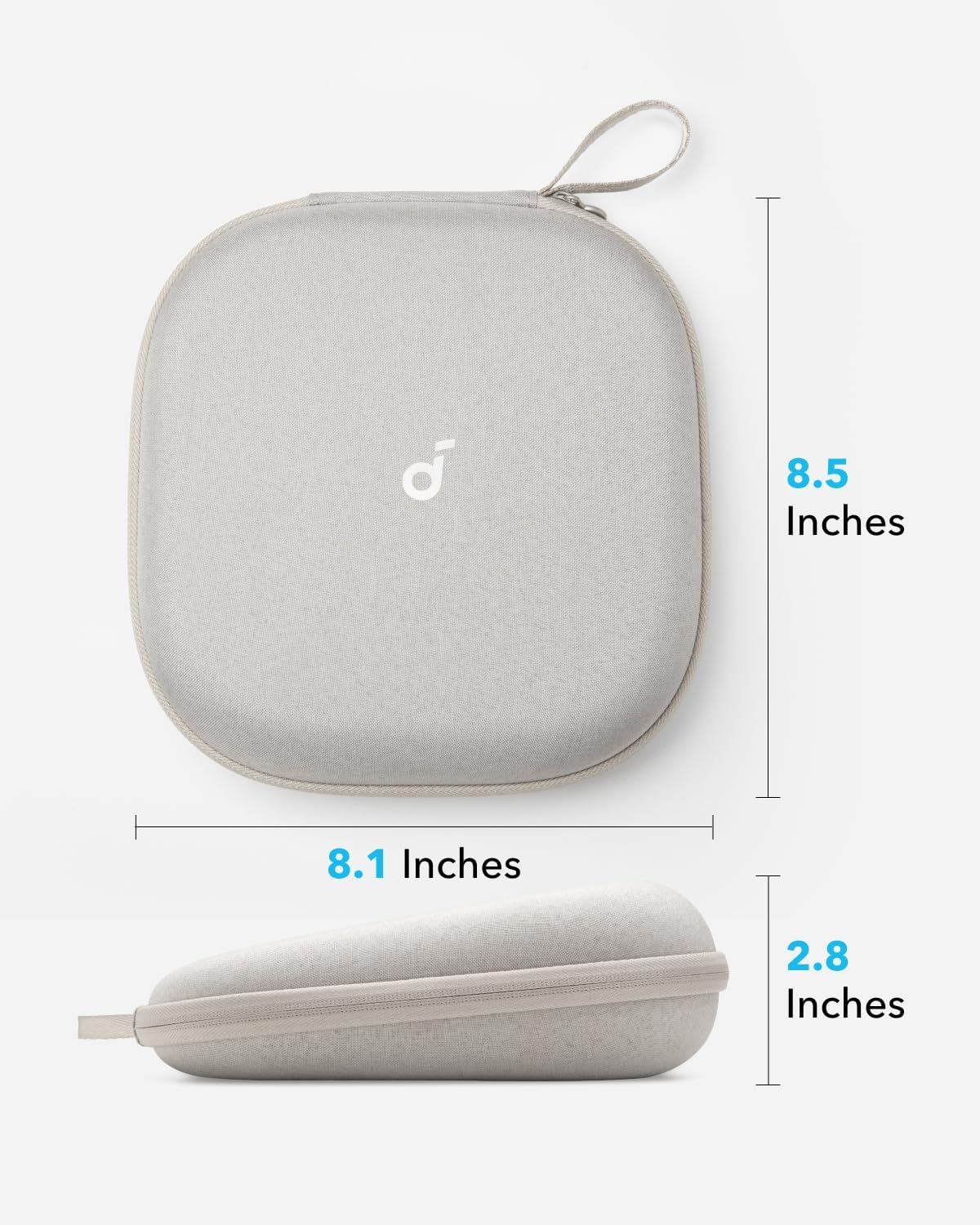 Soundcore Space One Pro by Anker, with Headphones Case, Adaptive Active Noise Cancelling Headphones Driven by 6 Mics, Super Foldable Design, 60H Lossless Audio, Ultra-Fast Charging, Hi-Res Wireless