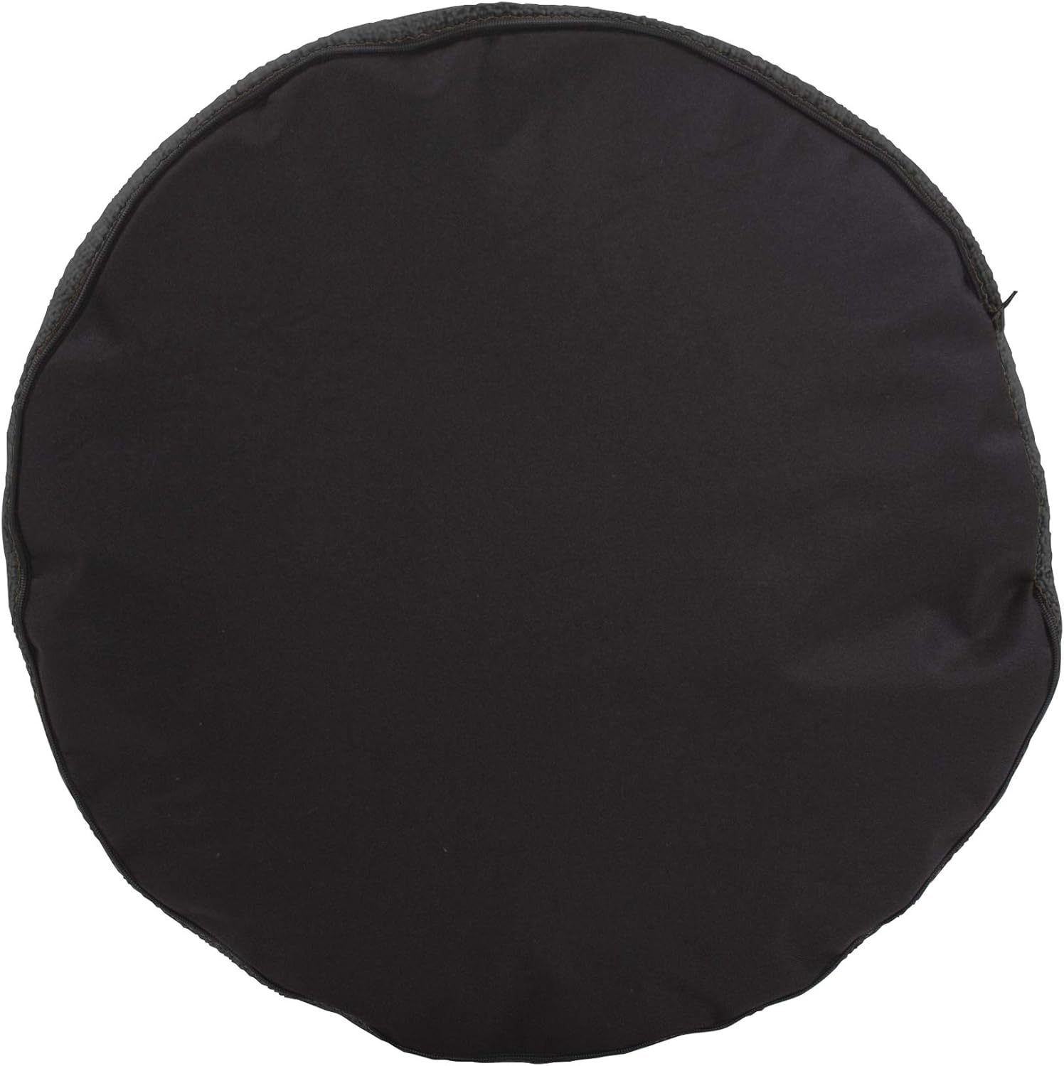 Howard Elliott Collection Tall Round Pouf Ottoman Foot Rest With Cover, Round Stuffed Filled Foot Stool, Fluffy Comfortable Soft Seating for Living Room & Bedroom, 22 x 22 x 18 Inch, Bella Chocolate
