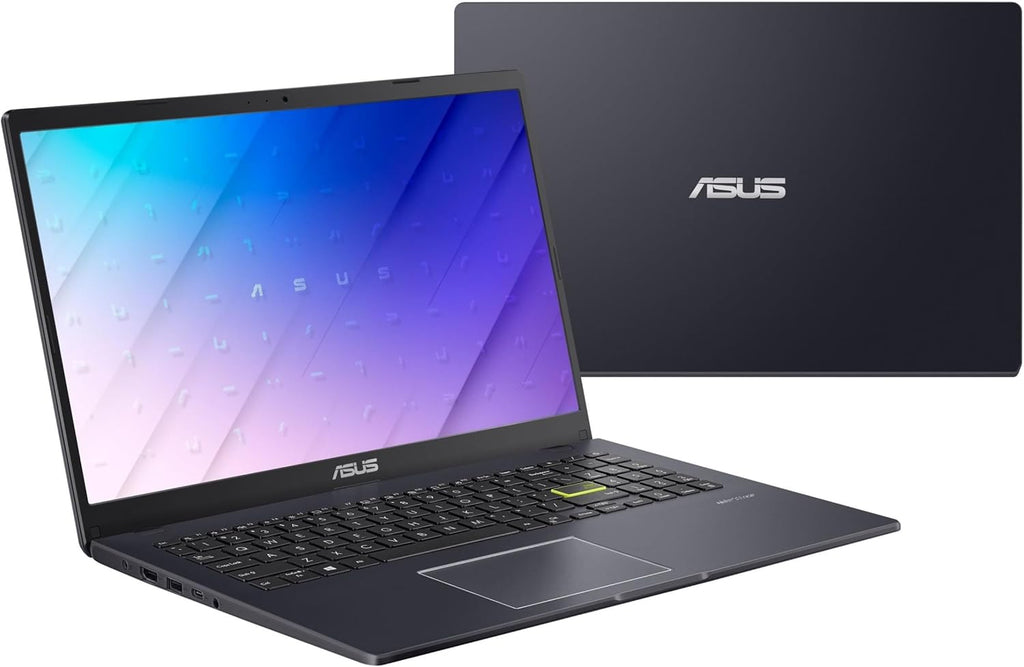 ASUS 15.6” Vivobook Go Slim Laptop, Thin & Portable for Student Study, Intel Dual Core N4500, 4GB RAM, 128GB SSD, Windows 11, Star Black, L510KA-ES04