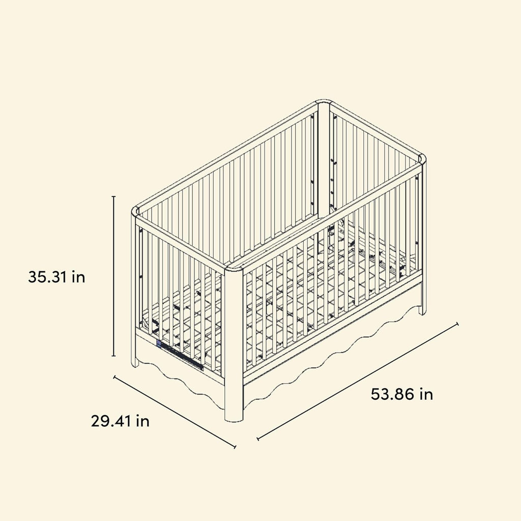 Storkcraft Casablanca Convertible Crib with Drawer and Toddler Guardrail (Sage) – GREENGUARD Gold Certified, Toddler Bed Conversion Kit Included, Fits Standard Crib Mattress, Crib with Storage