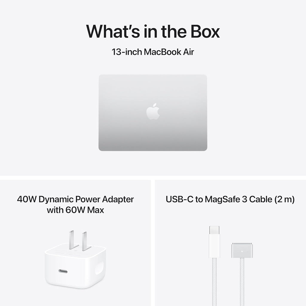Apple 2026 MacBook Air 13-inch Laptop with M5 chip: Built for AI, 13.6-inch Liquid Retina Display, 16GB Unified Memory, 512GB SSD, 12MP Center Stage Camera, Touch ID, Wi-Fi 7; Silver