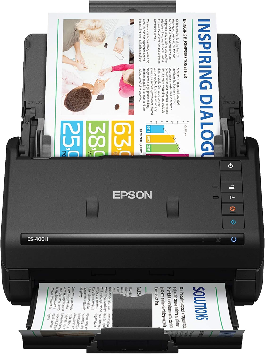 Epson Workforce ES-400 II Color Duplex Desktop Document Scanner for PC and Mac, with Auto Document Feeder (ADF) (Renewed)