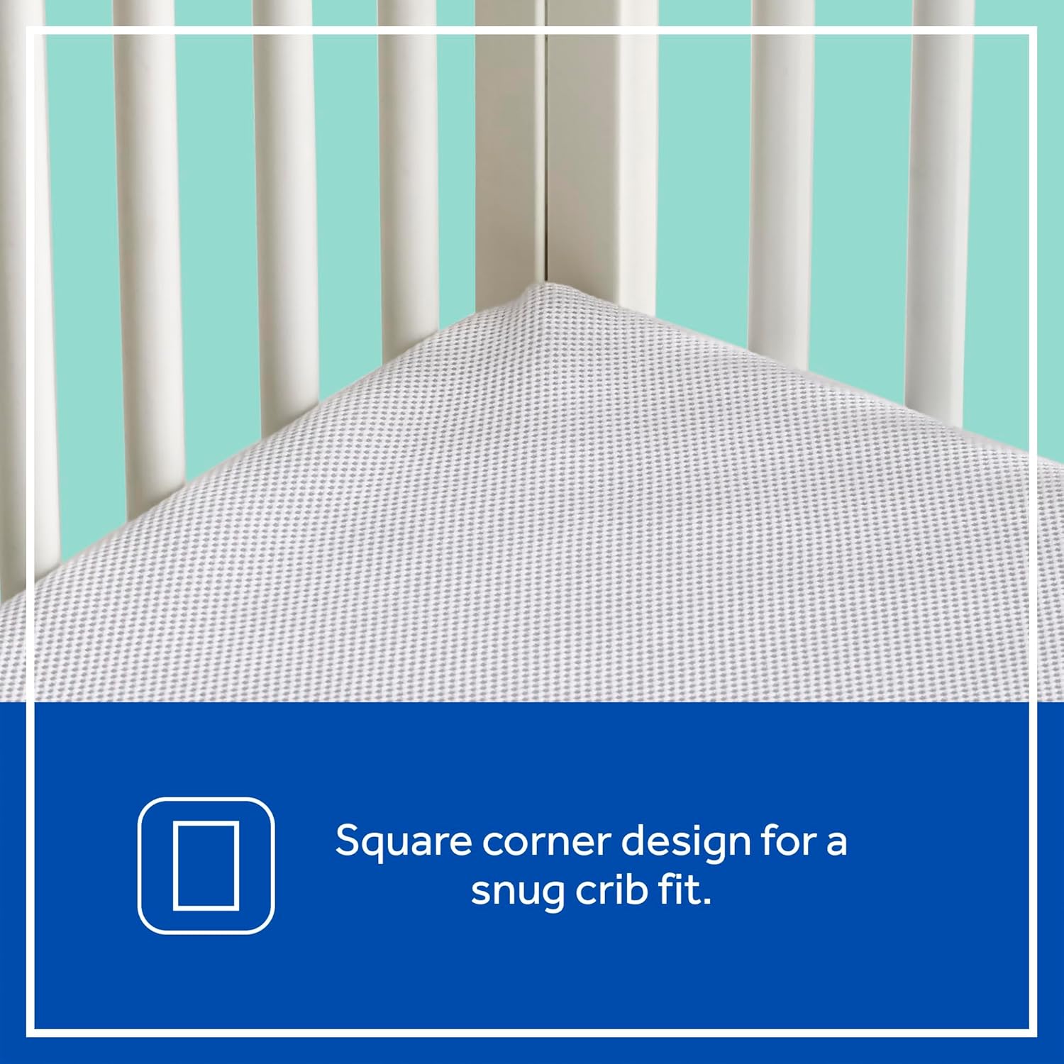 Sealy Baby DuoBreathe 2 Stage Breathable Crib Mattress, GREENGUARD Gold Certified, Made in USA, Waterproof, Premium Dual Firmness and Hypoallergenic, Toddler Bed Fit, 52x28