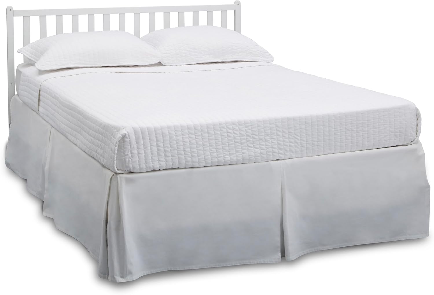 Delta Children Heartland 4-in-1 Convertible Crib - Greenguard Gold Certified, Bianca White