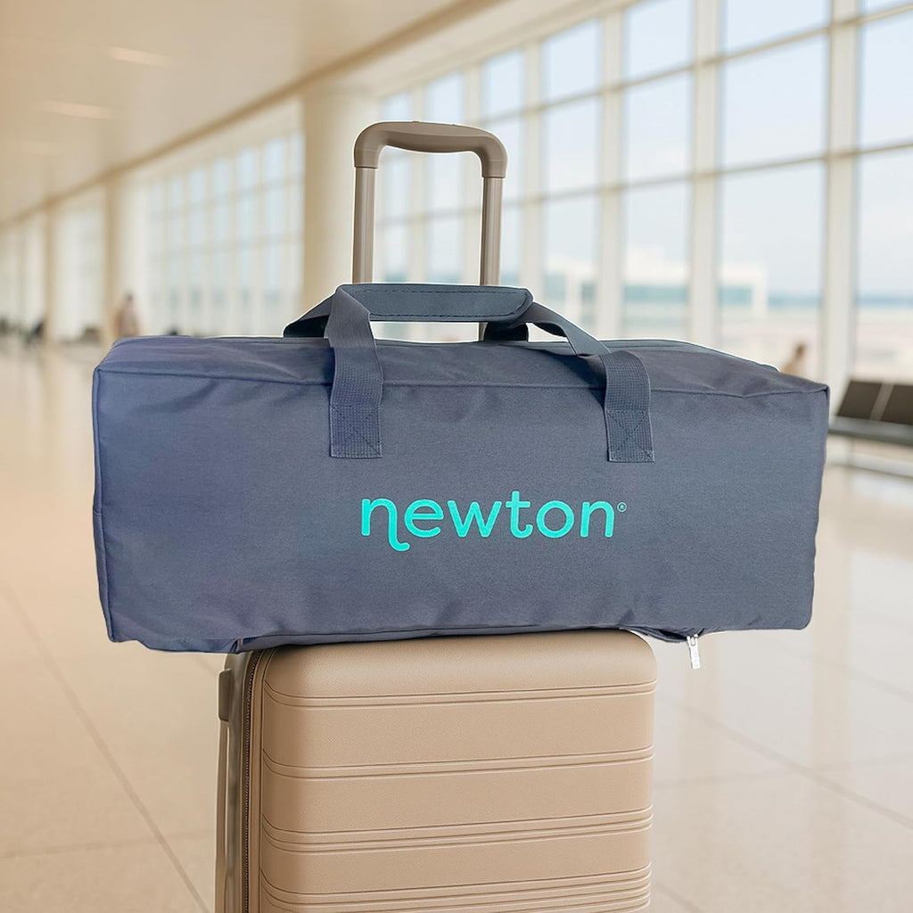 Newton Baby Compact Travel Crib & Play Yard | Breathable & Washable Mattress, Foldable Carry-On Size, Backpack Straps, Sand, Newton Bassinet Attachment NOT Included or Compatible