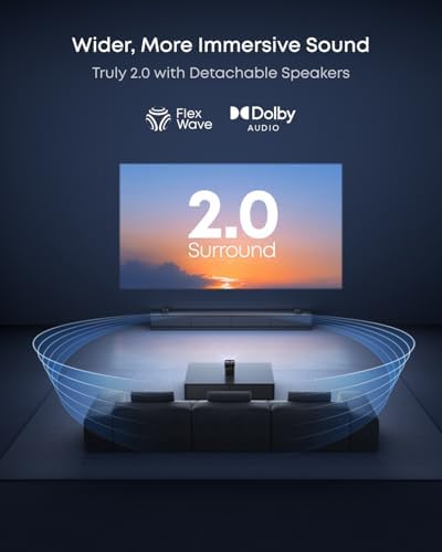 NEBULA P1 Portable GTV Projector with NEBULA 100-Inch Outdoor Projector Screen