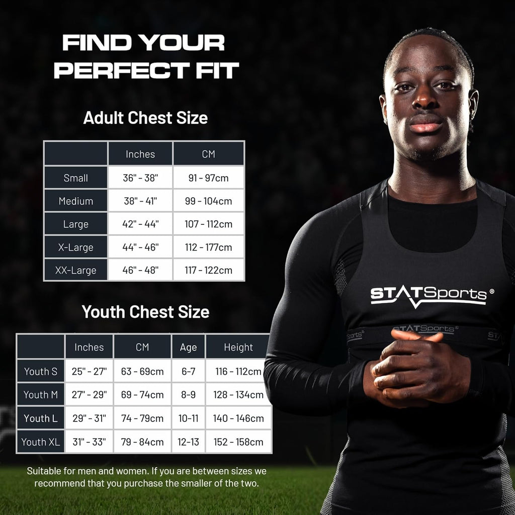 STATSports Academy Women's GPS Soccer Tracker Vest - Advanced All-in-One Sports Tracker with Drills, Coaching & Nutrition - Tracks 24 Key Metrics - Soccer GPS Vest Used by Pro Female Players, Adult M