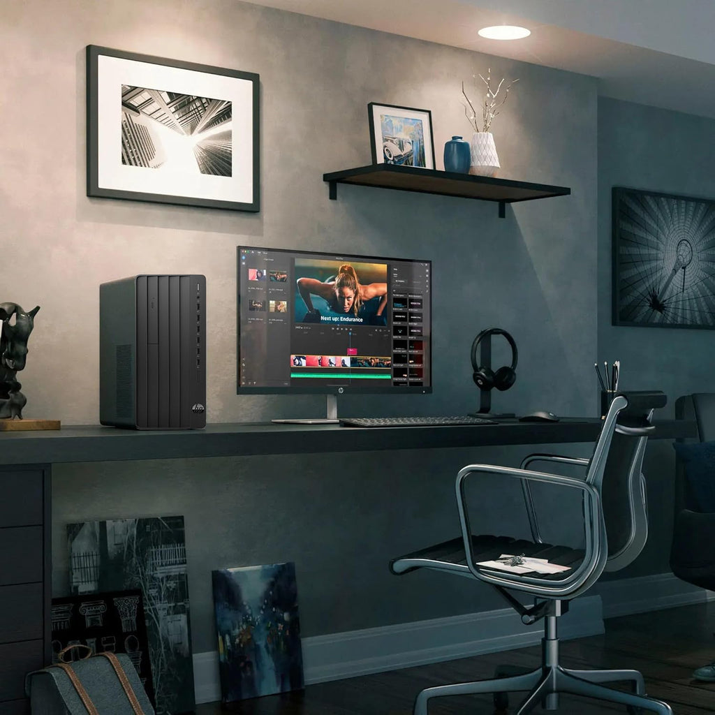 HP 2026 Pro Tower Business Desktop PC | 13th Gen Intel i3 Quad-Core up to 4.5GHz | 8GB RAM, 256GB SSD | Copilot AI | Windows 11 Home | WiFi Adapter | Ready-to-Work Office Computer with Accessories