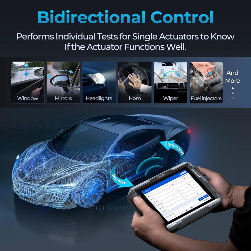 TOPDON Bidirectional Scan Tool, 2026 New ArtiDiag900 Lite Automotive Diagnostic Tool for Full System, Scanner for Car with Active Test, 8 Reset, Wireless OBD2 Scanner Diagnostic Tool for All Vehicles