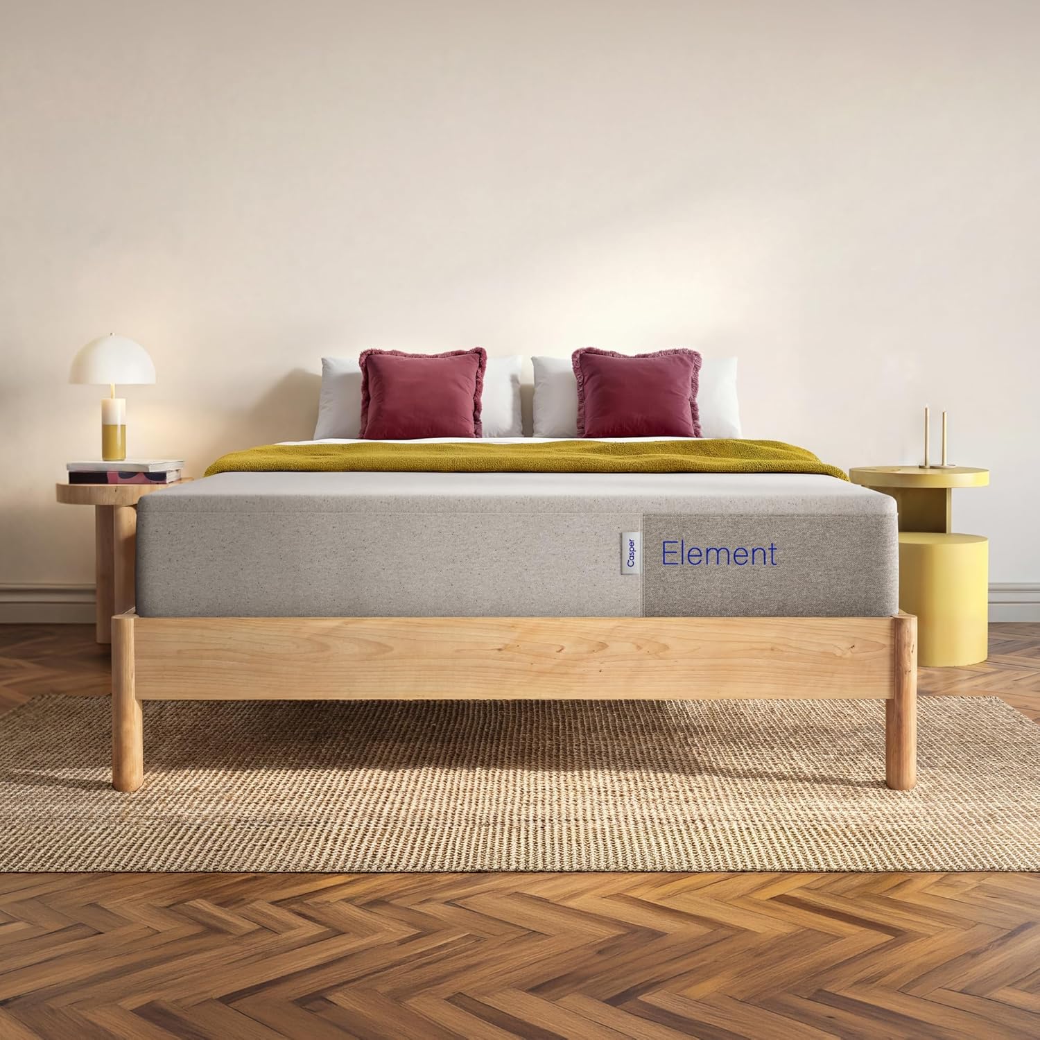 Casper Sleep Element Hybrid Full Mattress - Medium Firm Feel - Motion Isolation - Breathable, Cooling Memory Foam - 100-Night Trial - CertiPUR-US