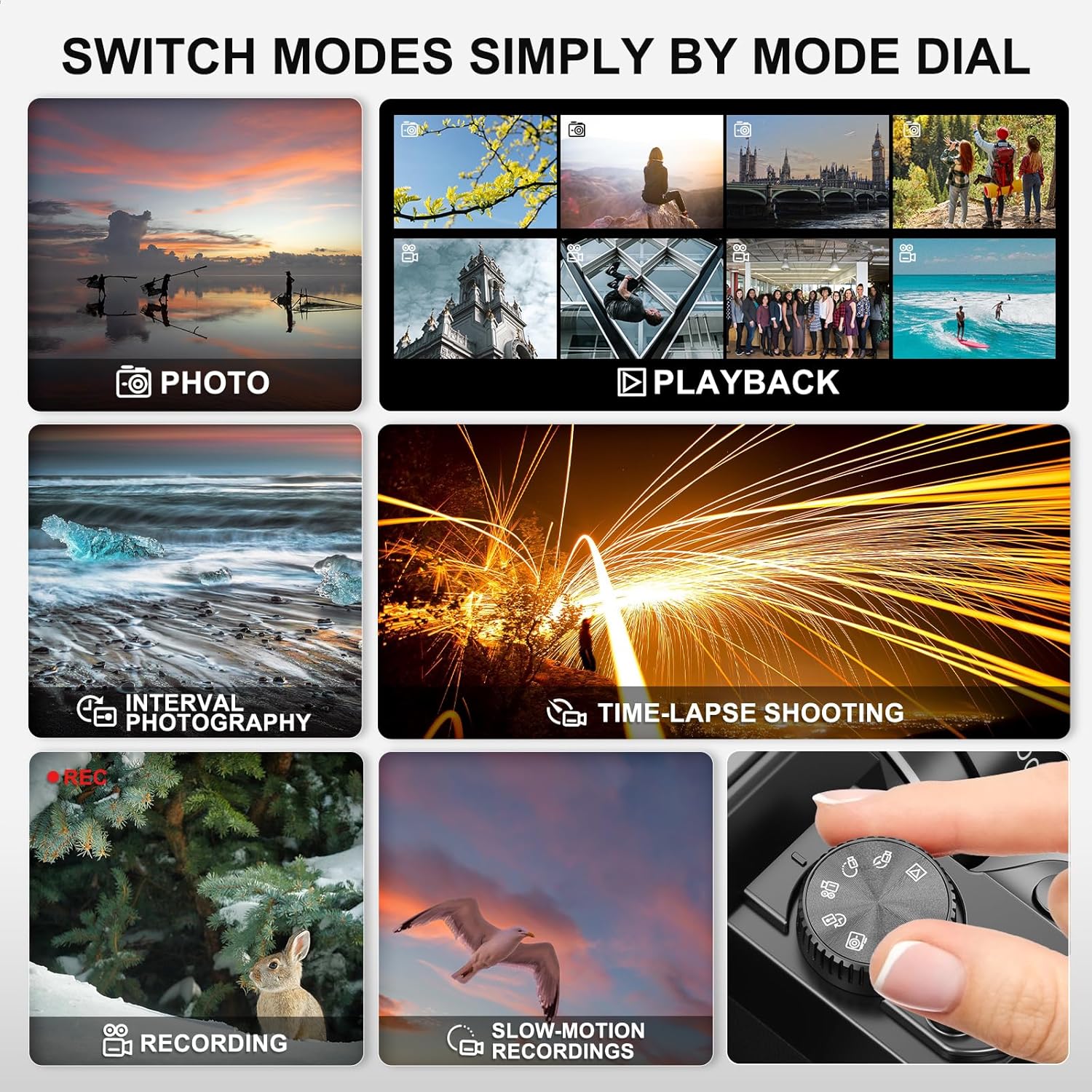 Ture 48MP&4K Digital Cameras for Photography with WiFi & App Control, Vlogging for YouTube with Bag,Compact Travel Camera,Perfect for Entry-Level Users and Beginners with Macro&Wide Lens-32GB Card