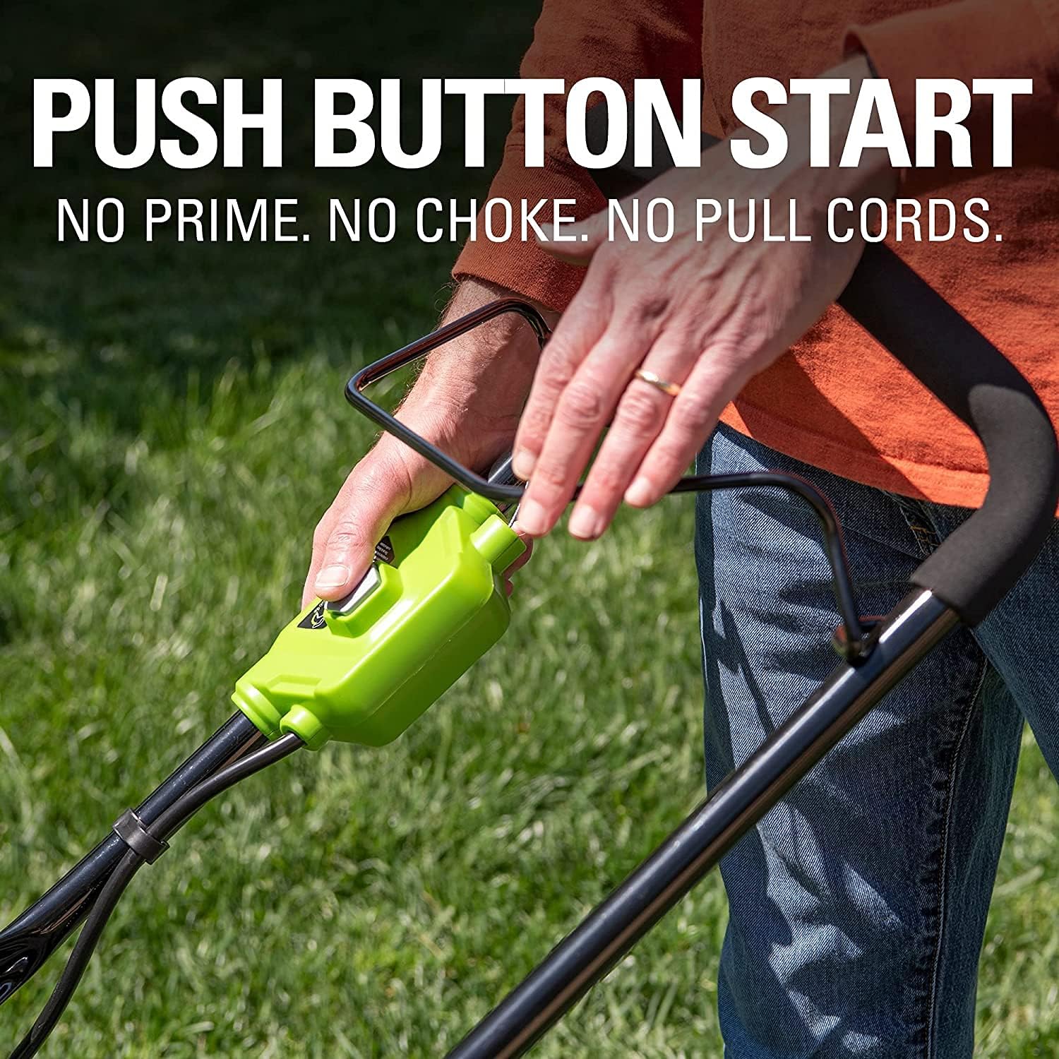 Greenworks 48V (2 x 24V) 17" Brushless Cordless Lawn Mower + 24V Drill / Driver, (2) 4.0Ah USB Batteries (USB Hub) and Dual Port Rapid Charger Included