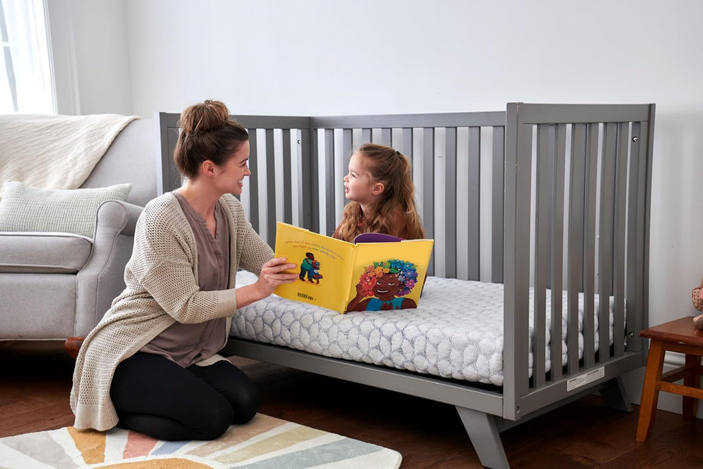 Lullaby Earth Gentle Start Breathable Infant & Toddler Crib Mattress - Lightweight & Waterproof - Non-Toxic for Baby & Toddler Bed