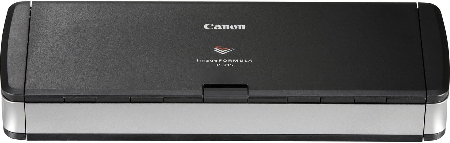 Canon imageFORMULA P-215II Mobile Document Scanner, Black, 1.6" x 11" x 3.7"