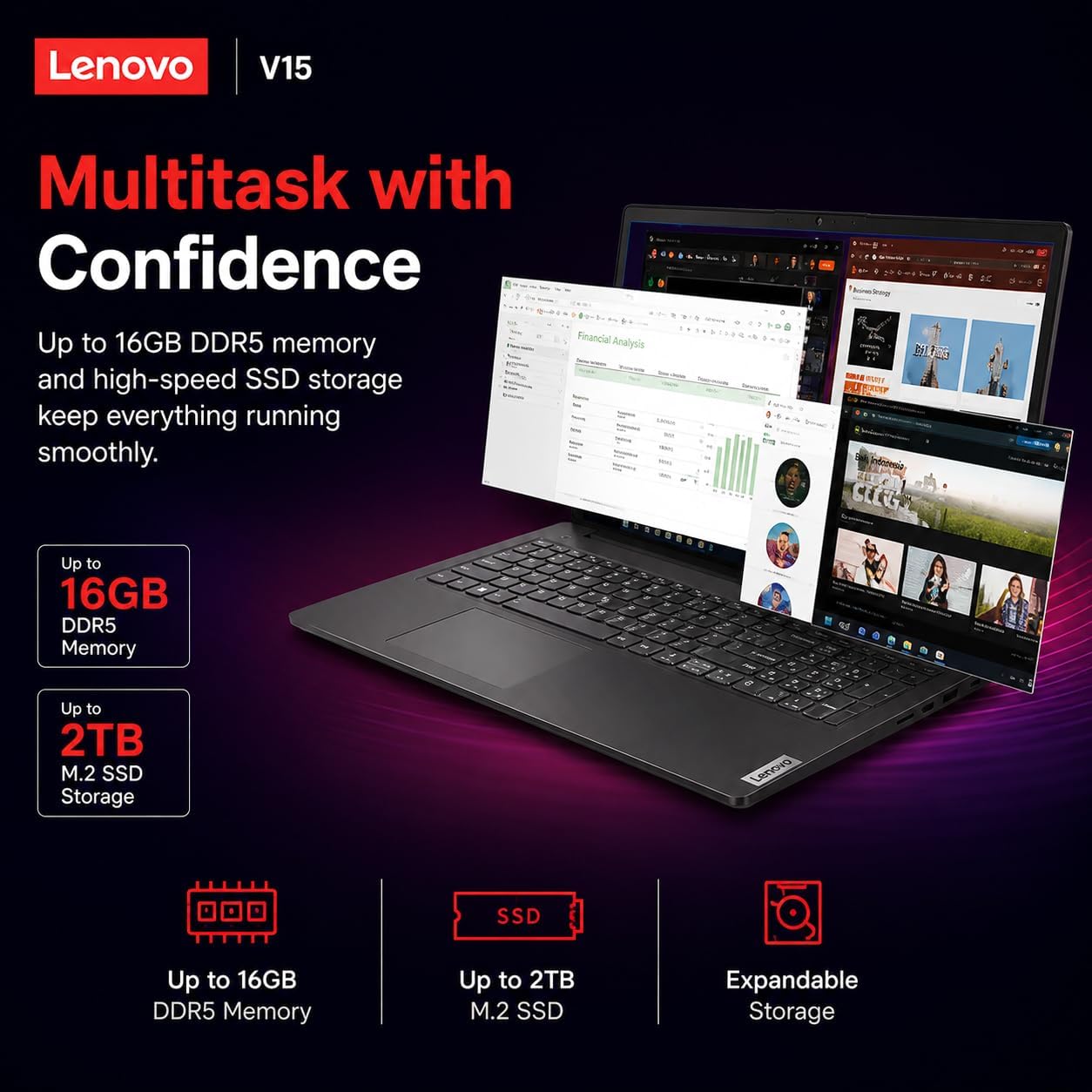 Lenovo New 15.6" FHD Business Laptop(2026-2027 Premium Edition), Powerful AMD Ryzen 3 7320U(Beats i7-1065G7) CPU, 16GB DDR5, 256GB PCIe, 14.5-Hour Battery Life, Windows 11 Pro with MS 365 for Web
