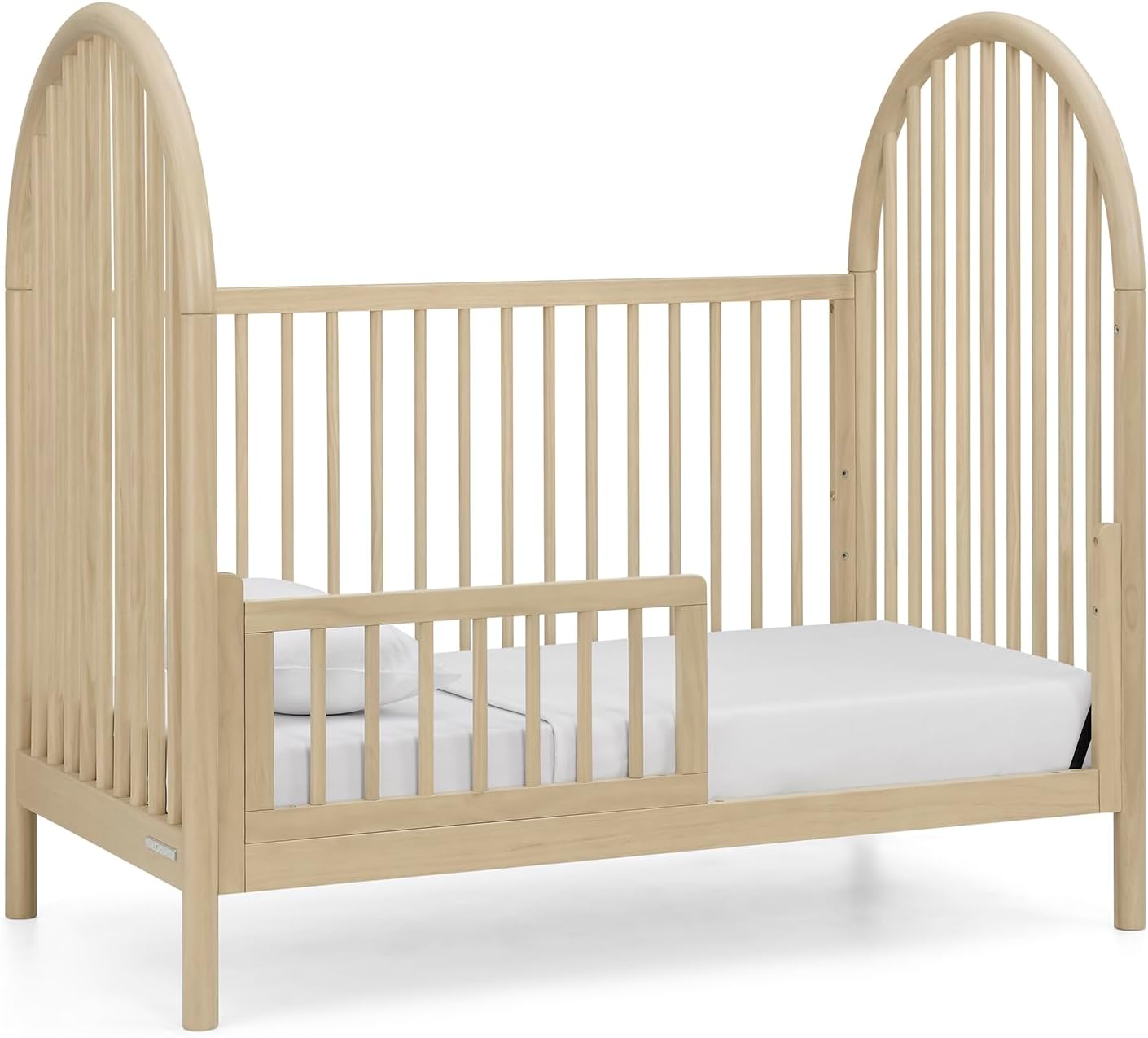 Delta Children Cannon 4-in-1 Convertible Crib - Converts from Baby Crib to Toddler Bed, Daybed and Sofa Bed, Fits Standard Full-Size Crib Mattress, Natural Sandstone