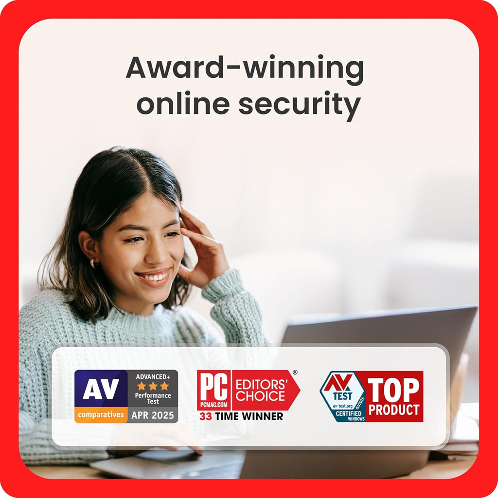 Adobe Acrobat Pro + McAfee Total Protection 5-Device Software Bundle | Create, Edit, E-Sign PDFs | Antivirus Software, Scam Protection, Identity Monitoring | 12-Month Subscription | Digital Download