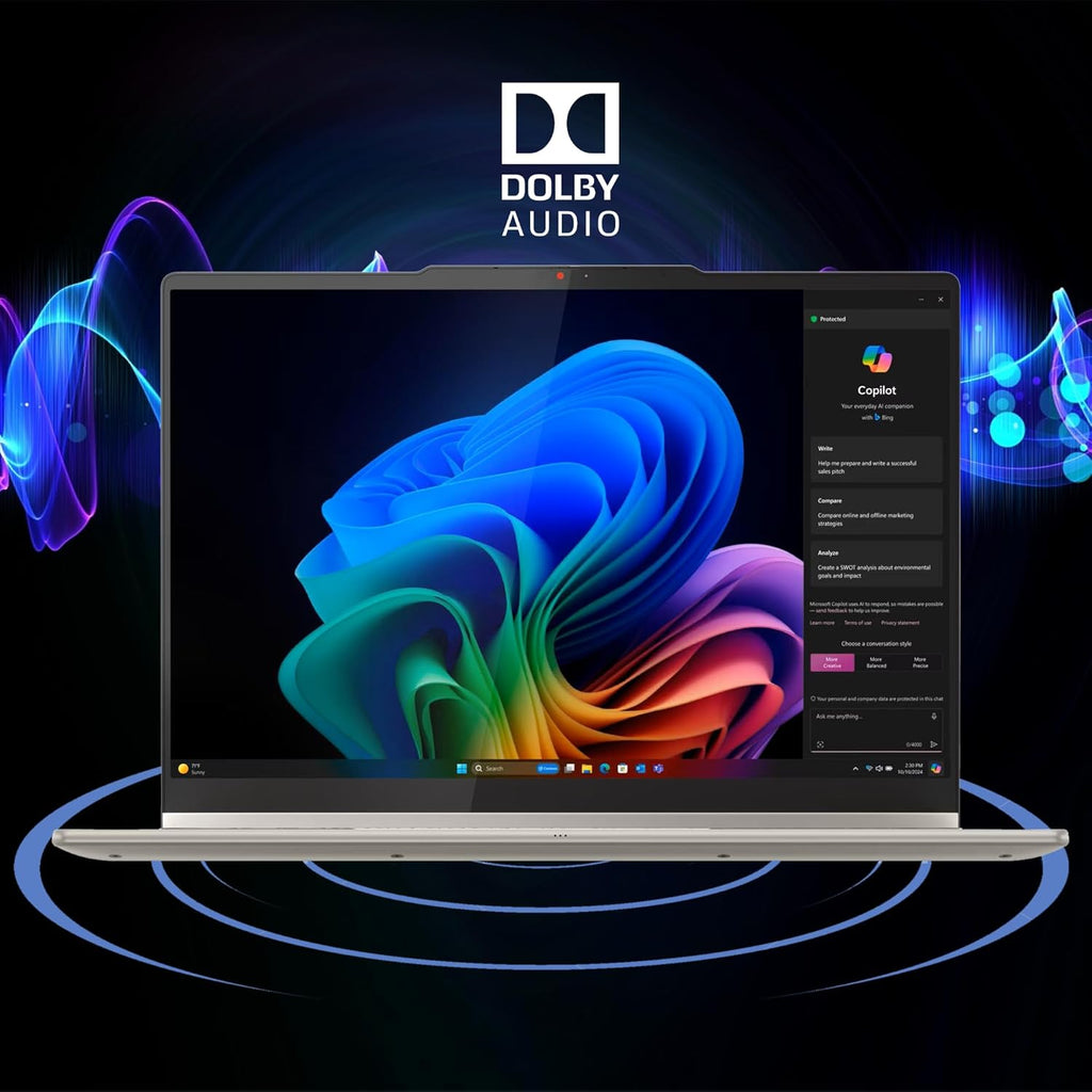 Lenovo Yoga 7 2-in-1 Laptop 14" WUXGA OLED Touch (100% DCI-P3, 600nits HDR) AMD 6-core Ryzen AI 5 340 (Up to 50 Tops) 16GB RAM 512GB SSD for Creator Business Professional Win11 ICP Hub w/Copilot AI