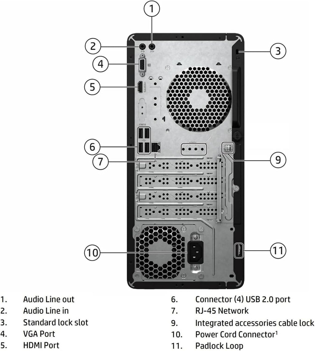 HP Desktop Computer 2026 Tower for Home Student & Business, 13th Gen Intel Quad-Core Processor, 8GB DDR4 RAM, 256GB PCIe SSD, WiFi Adapter, VGA, RJ-45, HDMI, Keyboard and Mouse, Windows 11 Home