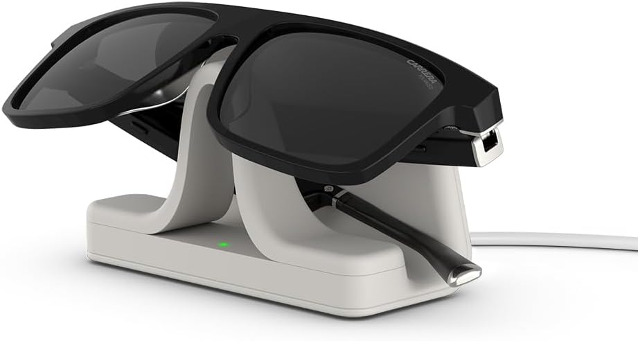 Carrera Smart Glasses with Alexa (newest model), Smart audio glasses, Sprinter black frames with polarized sunglass lenses, Square