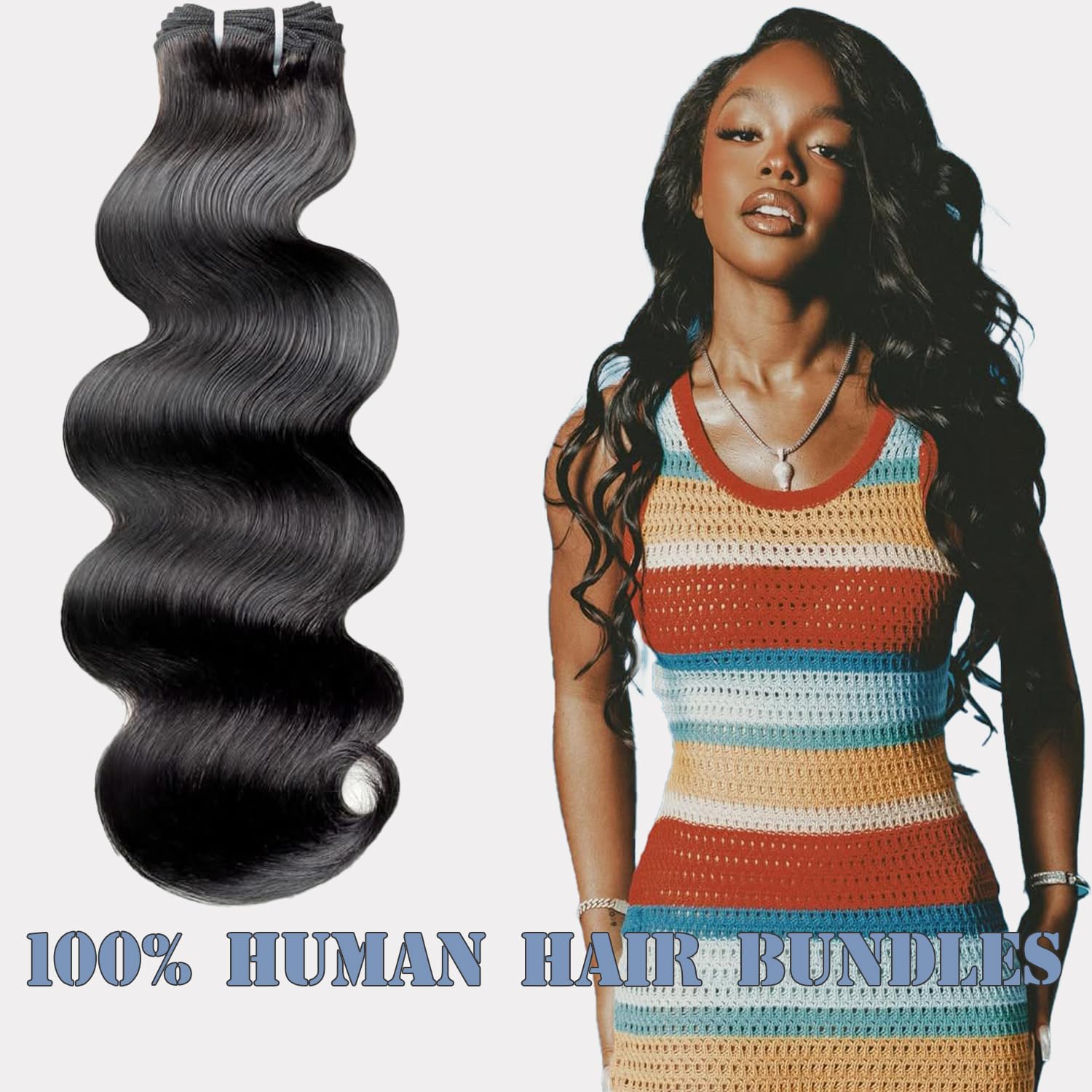 12A Bundles Human Hair Body Wave 4 Bundles 18 20 22 24 Inch Body Wave Bundles Human Hair Sew In Hair Extensions 100% Unprocessed Triple Lifespan Virgin No Tangle No Shedding