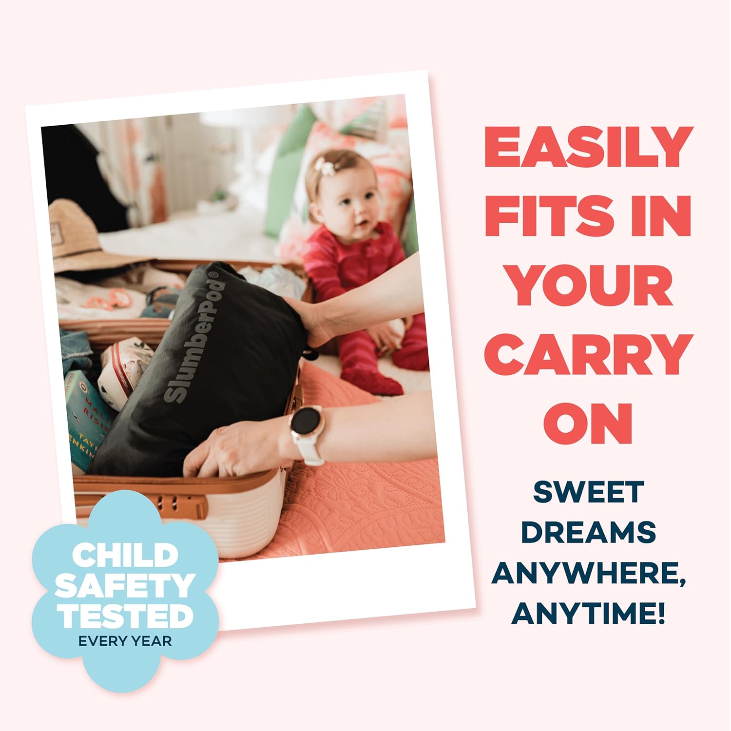 SlumberPod The Original Blackout Sleep Tent Travel Essential for Babies and Toddlers, Mini Crib and Pack N Play Cover, Sleep Pod for Kids with Monitor Pouch and Fan Pouch, Blocks 95%+ Light, Black
