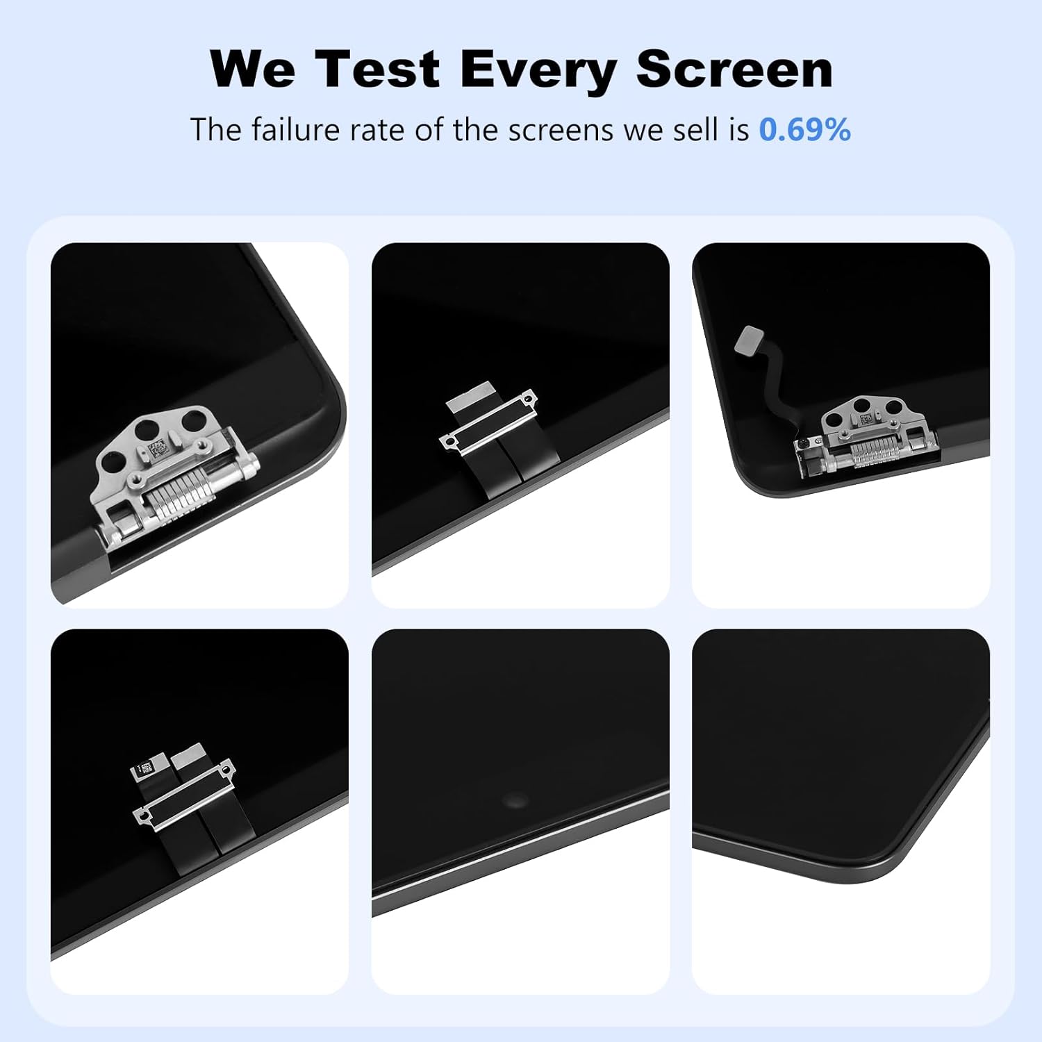 A2337 Screen Replacement A2337 LCD for 13 inches MacBook M1 air 2020 Year 2560x1600 Replacement LCD Full Assembly for EMC 3598 MGN63 Space Gray