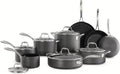 15pc Tramontina Heavy-Gauge Hard Anodized Non-Stick Cookware Set-Black