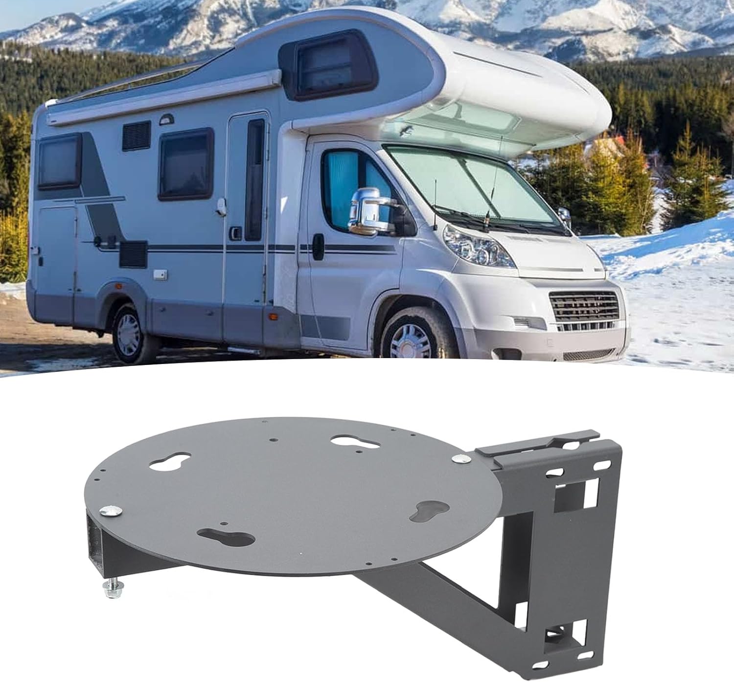 Satellite Antennas Mount,RV Satellite Dish Ladder Mount MT 4000 Metal TV Antenna Bracket for Winegard Carryout G2 Pathway X1