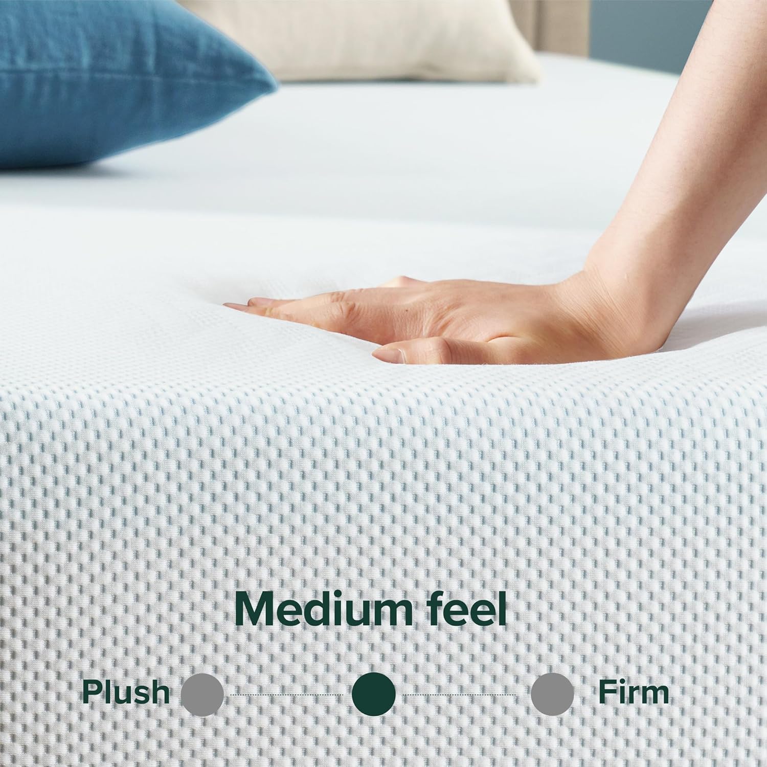 Zinus 8 Inch Green Tea Cooling Memory Foam Mattress New Version, Full, Fiberglass Free, Medium Firmness, Cooling Gel Foam, Certified Safe Foams & Fabric, Mattress in A Box