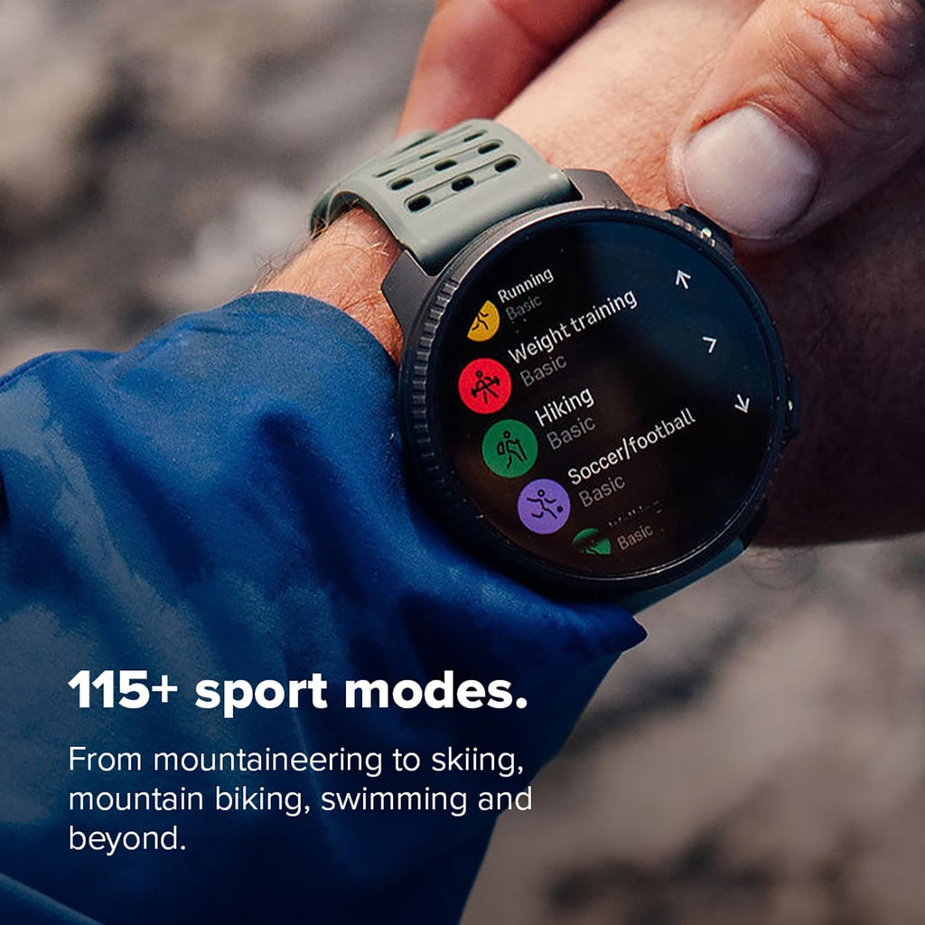 SUUNTO Vertical 2 GPS Sport Watch, Bright 1.5” AMOLED Touchscreen, LED Flashlight, 20-Day Battery Life, Offline Maps, Training Metrics & Recovery Insights, Dual-GNSS, 115+ Sport Modes, Pine Green