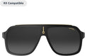 Carrera Smart Glasses with Alexa (newest model), Smart audio glasses, Cruiser black frames with gradient sunglass lenses, Navigator
