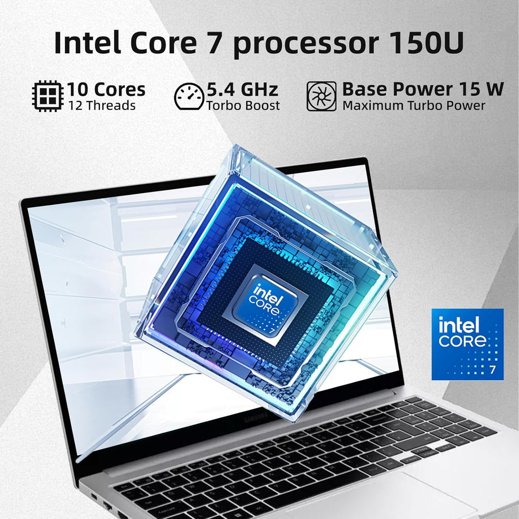 Samsung Galaxy Book4 Business Laptop - 15.6" FHD Display, Intel 10-Core 7-150U(Beats i7 1355U), 16GB RAM, 1TB SSD, Win 11 Pro + Free Lifetime Office 365 for The Web, Backlit Keyboard