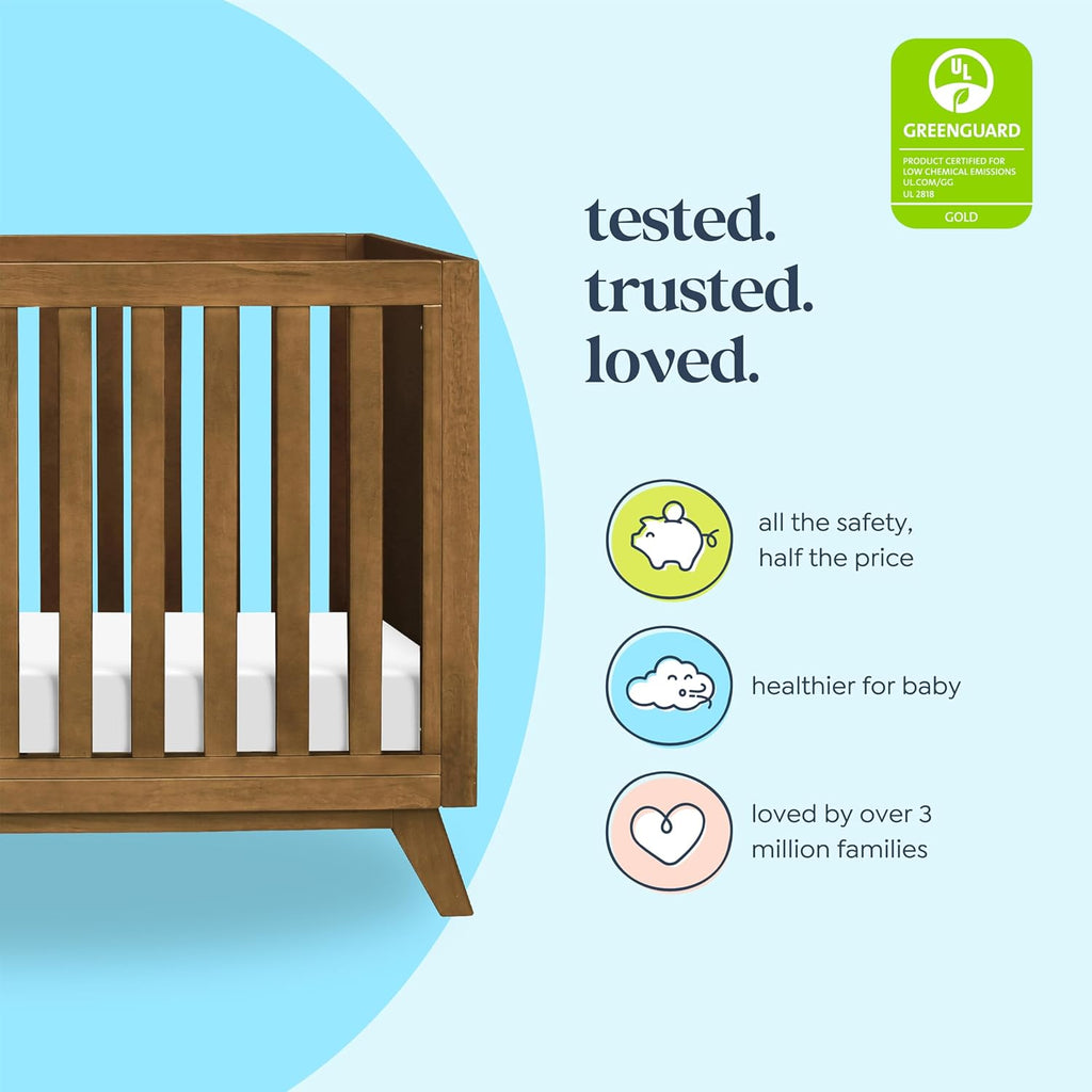Davinci Otto 3-in-1 Convertible Crib in Walnut, Greenguard Gold Certified