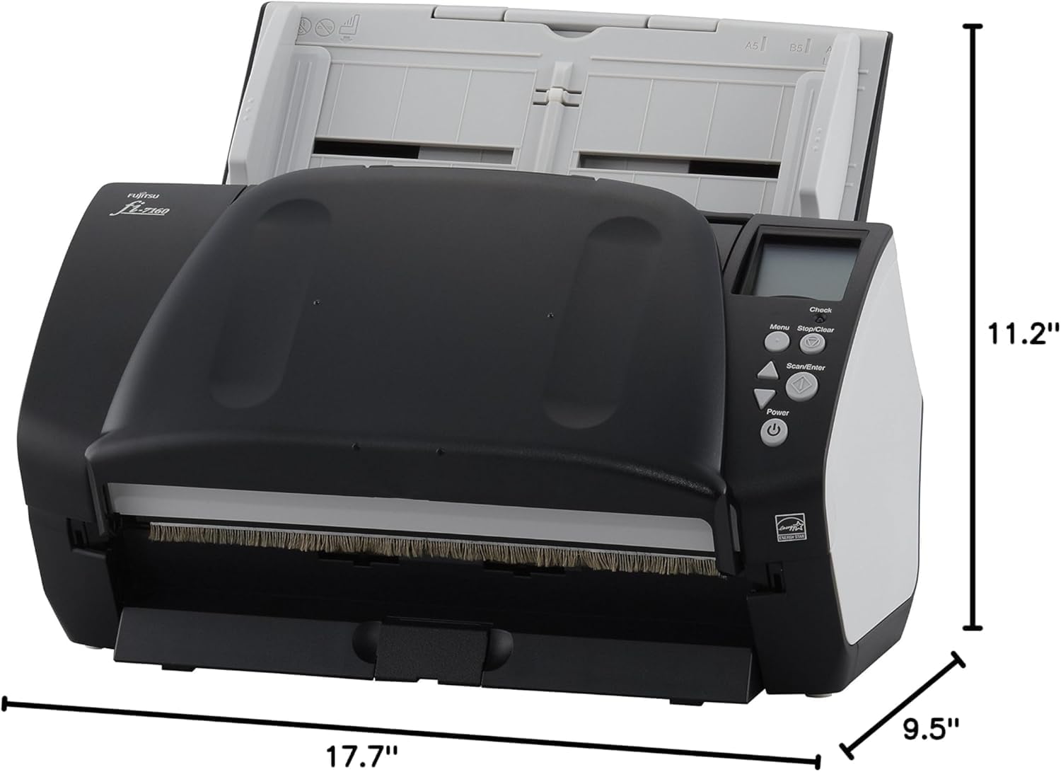 Fujitsu FI-7160 - Document Scanner - Duplex - 8.5 inx14 in - 600 DPIx600 DPI - UP to 60 PPM (Mono)/UP to 60 PPM (Color) - ADF (80 Sheets) - UP to 4000 SCANS PER Day - USB 3.0 (Renewed)