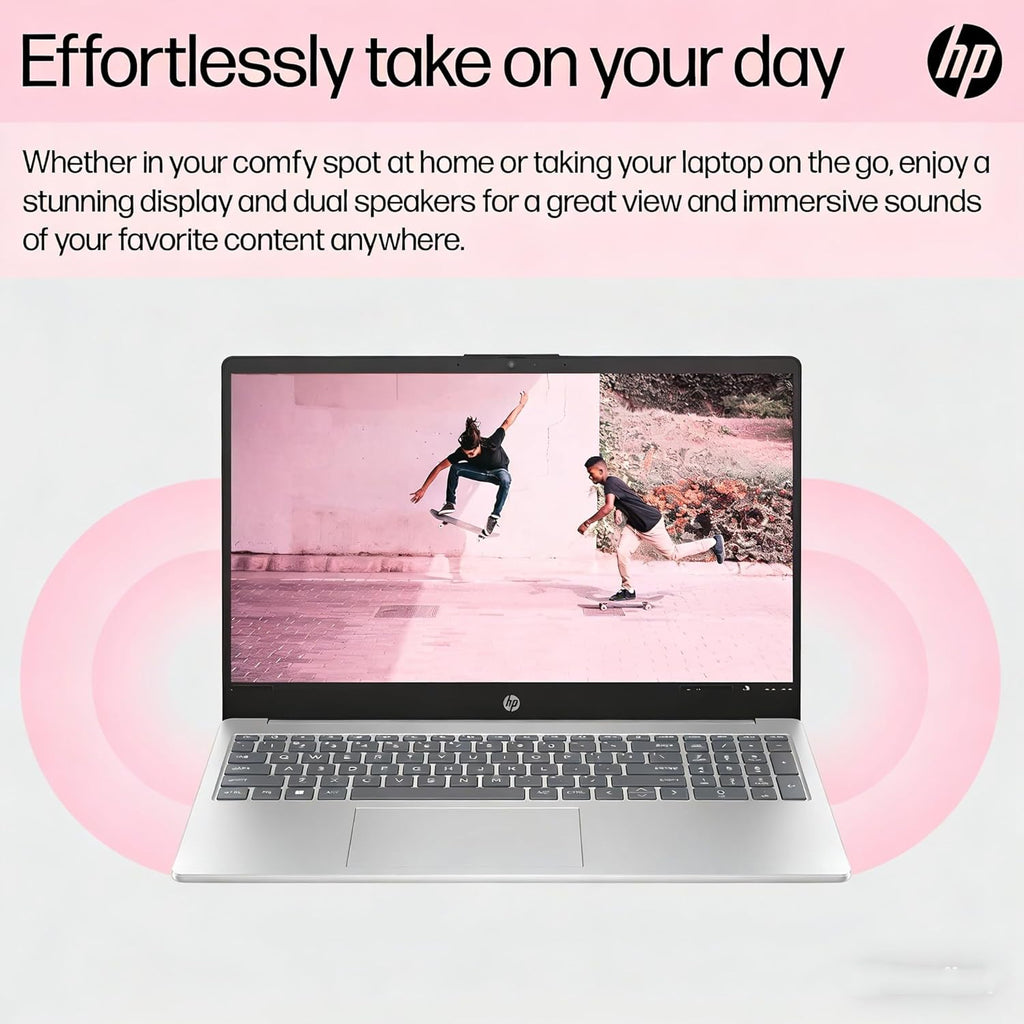 HP 15.6" FHD Laptop 2026 Edition with Copilot AI, 16GB RAM, 1TB SSD, Intel Processor, Long Battery Life, Lightweight 3.64 lbs, Microsoft 365, Windows 11 for Students & Office