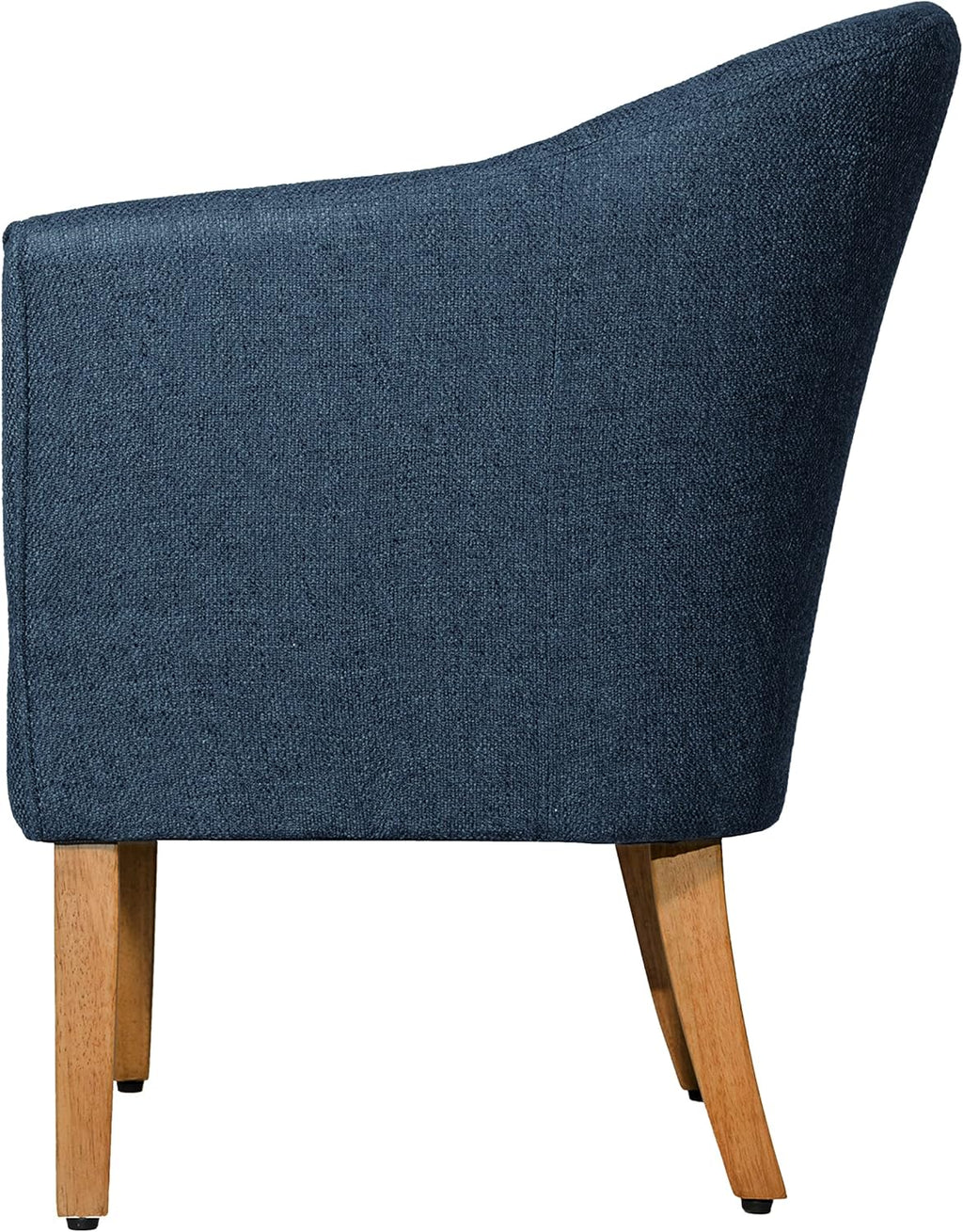 HomePop Barrel Shaped Accent Chair, Blue Texture