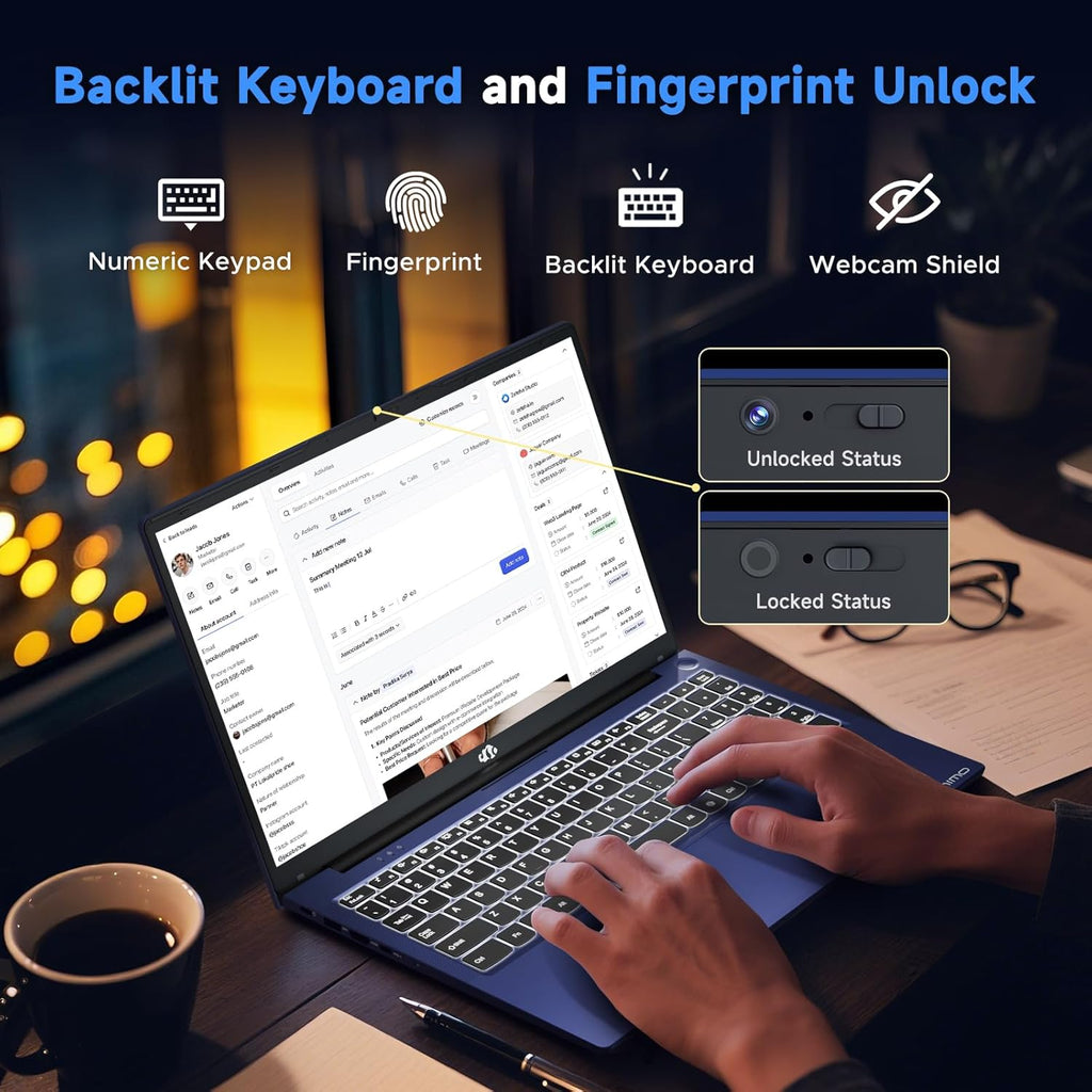 NIMO 15.6" Light-Gaming-Laptop, 8 Cores AMD Ryzen 7 7735HS 32GB RAM 1TB SSD (Beat i7-12650H Up to 4.75GHz) Radeon 680M 100W Fast PD FHD Backlit Keyboard for Content Creators & Student 2-Yr Warranty