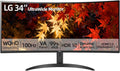 LG 34" WQHD Curved Monitor, 100Hz IPS HDR 10, AMD FreeSync, PBP, Auto Input Switch, Dual Controller, 1 x DisplayPort, 2 x HDMI, Black