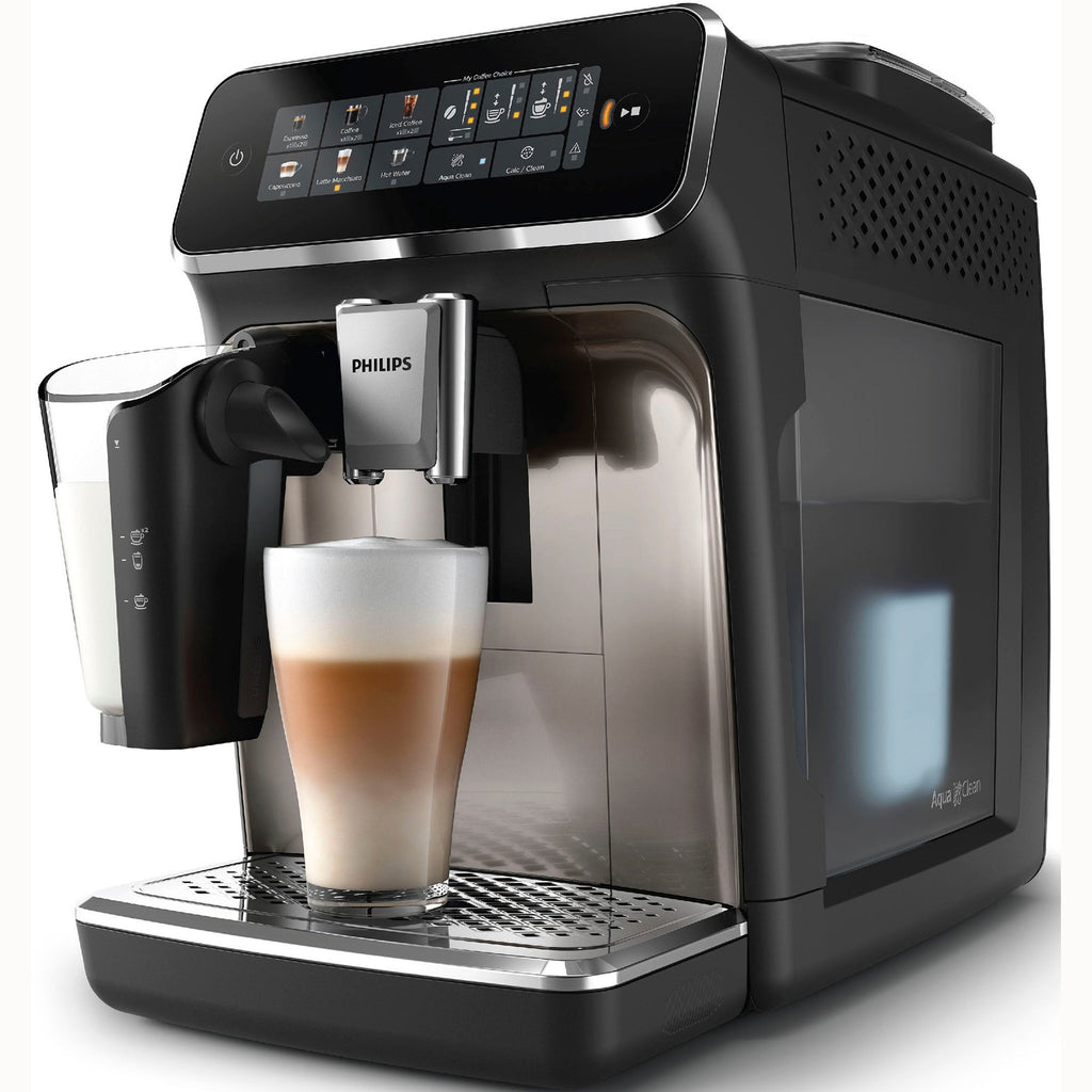 Philips Kaffeevollautomat »EP3347/90 3300 Series, 6 Getränke (heiß oder eisgekühlt),« LatteGo-Milchsystem, SilentBrew Technologie, Chrom-Schwarz