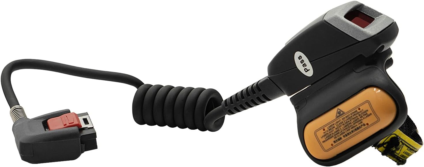 RS4000 Finger Ring Scanner 1D Laser Corded Barcode Reader for Zebra WT6000 Wearable Mobile Computer, Snsitive Accuracy Scanning (RS4000-HPCSWR)