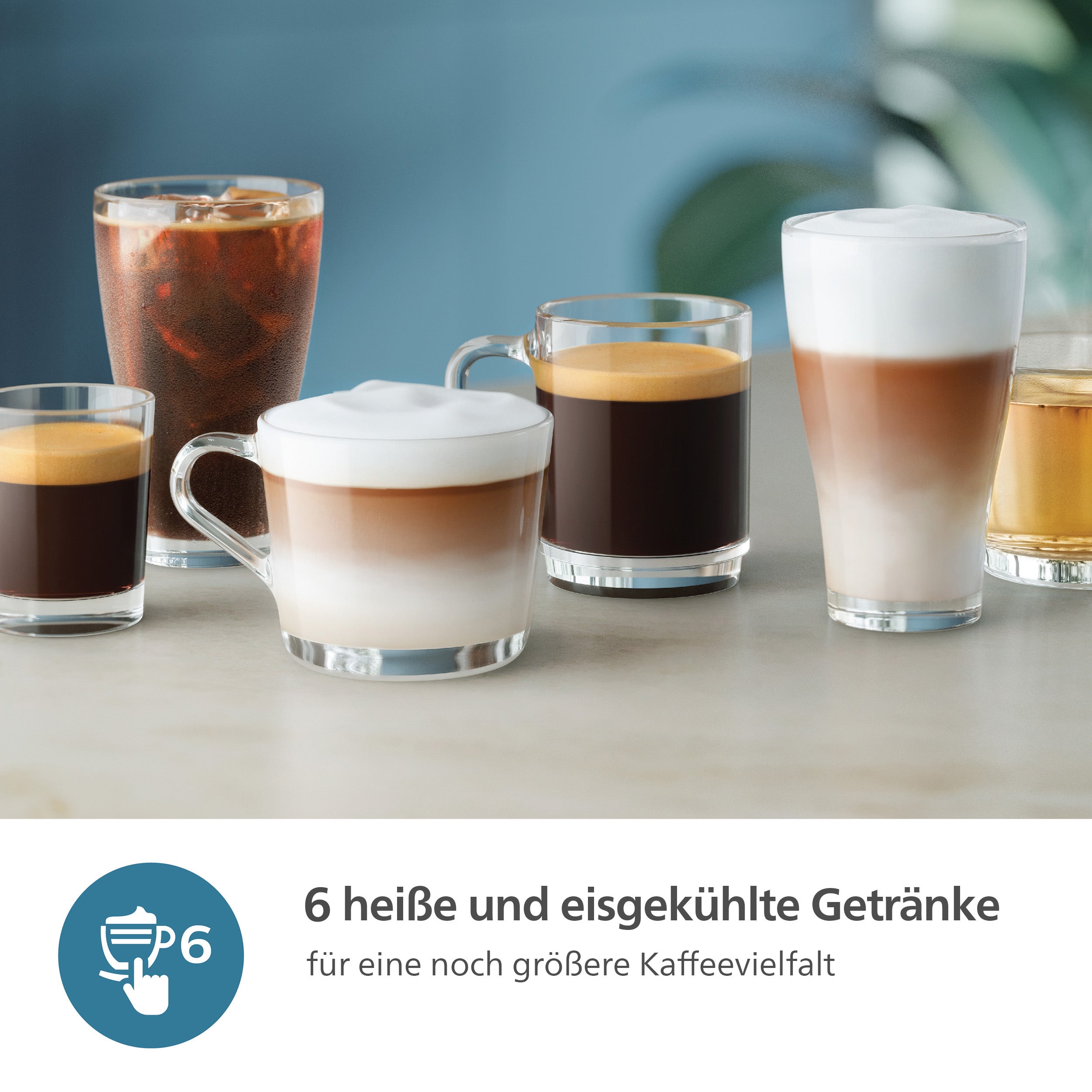 Philips Kaffeevollautomat »EP3347/90 3300 Series, 6 Getränke (heiß oder eisgekühlt),« LatteGo-Milchsystem, SilentBrew Technologie, Chrom-Schwarz