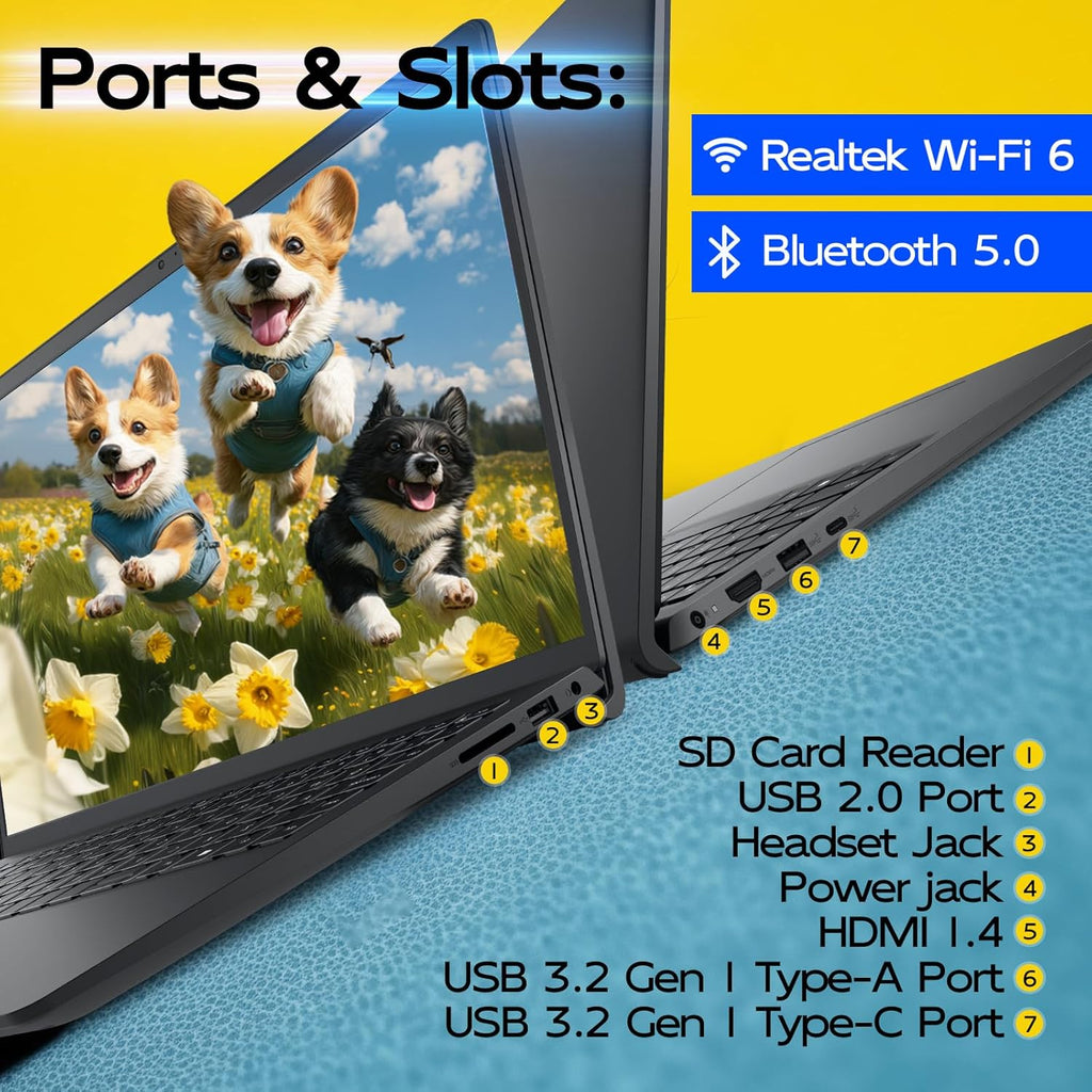 Dell Laptop 15 LDC15250 Touchscreen, Intel i5-1334U(10-Core), 20GB RAM, 512GB SSD, 15.6 FHD Anti-Glare Display for Business & Students, Windows 11 Pro, Windows Copilot