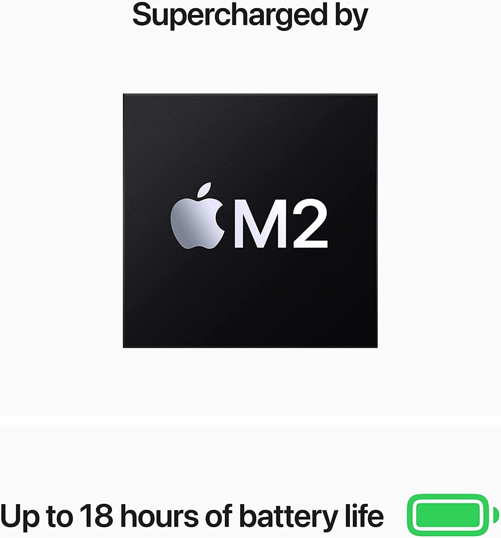 Apple 2022 MacBook Air with M2 Chip, 13-inch, 8GB RAM, 512GB SSD, Space Gray (Renewed)